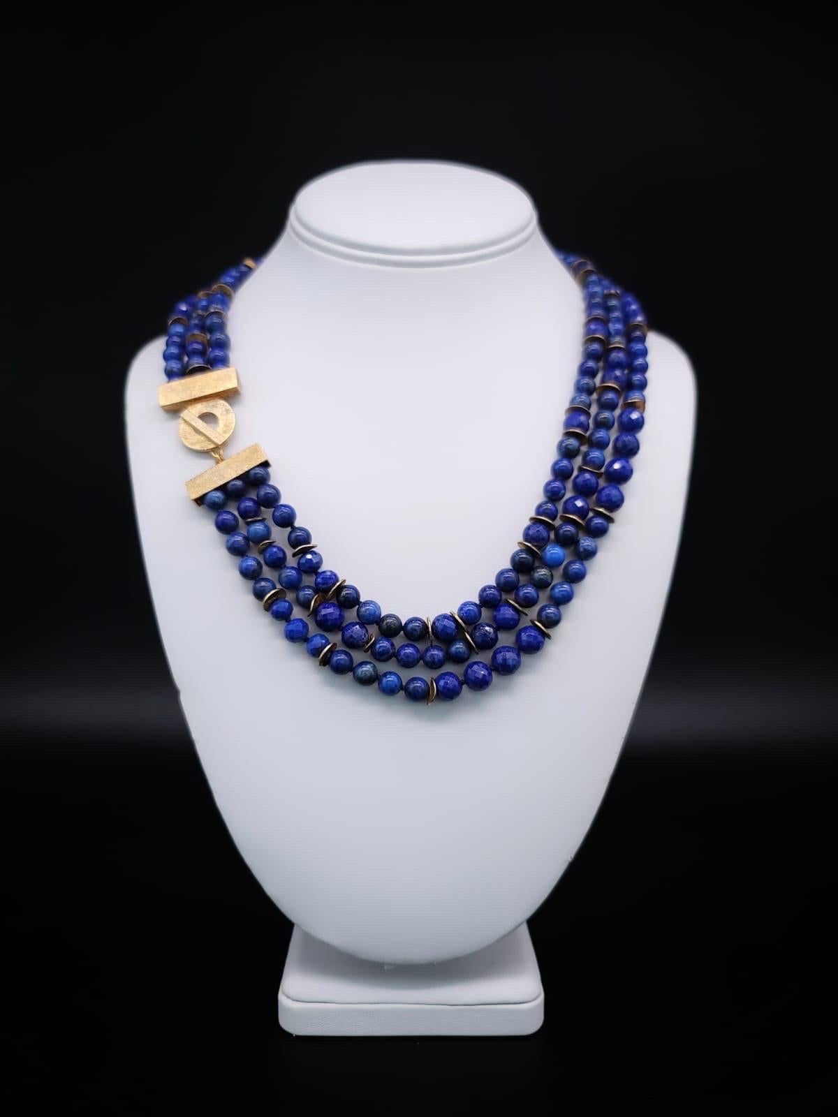 A.Jeschel Exquisite Lapis lazuli faceted Necklace. 5