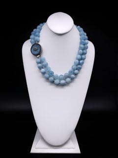 Aquamarine Blue Beryl necklace is just plain beautiful.