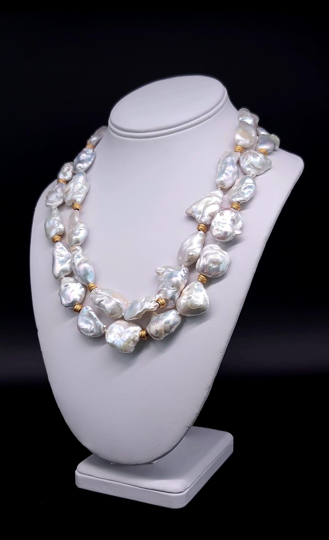 A.Jeschel  A Freshwater Baroque Pearl Lovers Fantasy Necklace For Sale 3