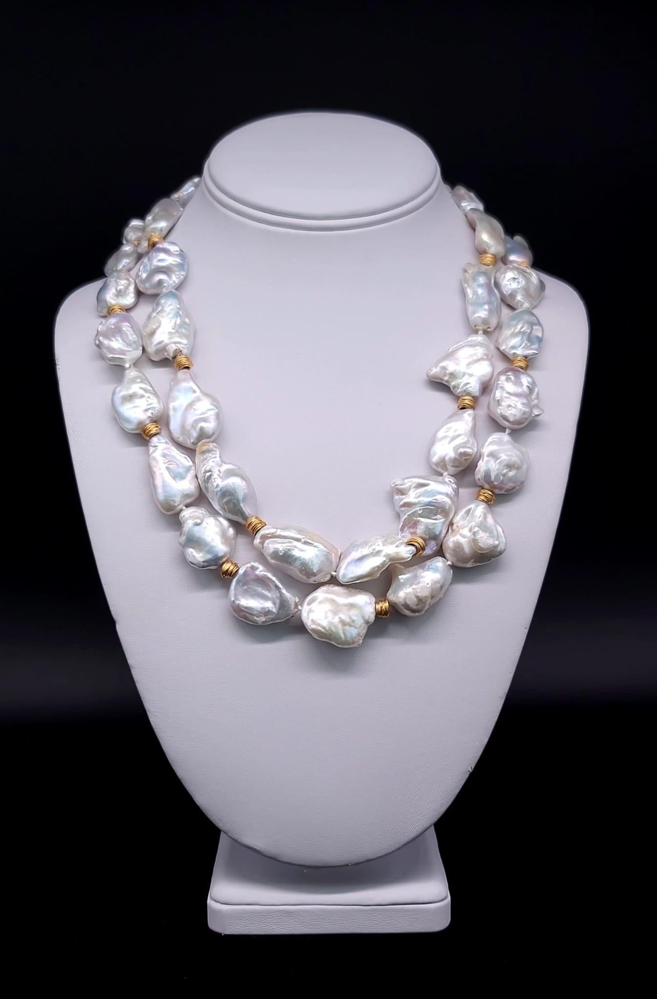 A.Jeschel  A Freshwater Baroque Pearl Lovers Fantasy Necklace For Sale 4