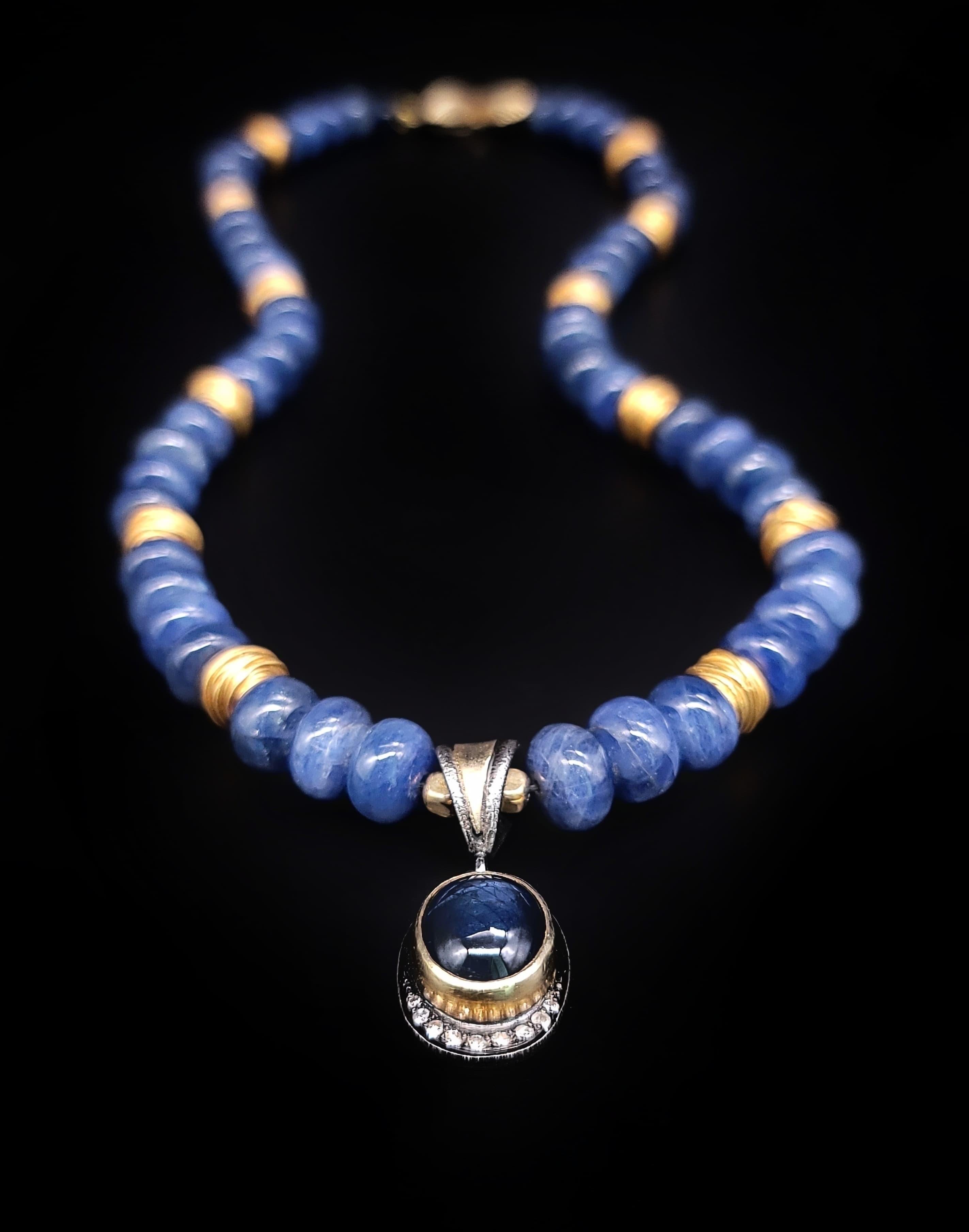 A.Jeschel Royal Blue Sapphire Necklace. 6