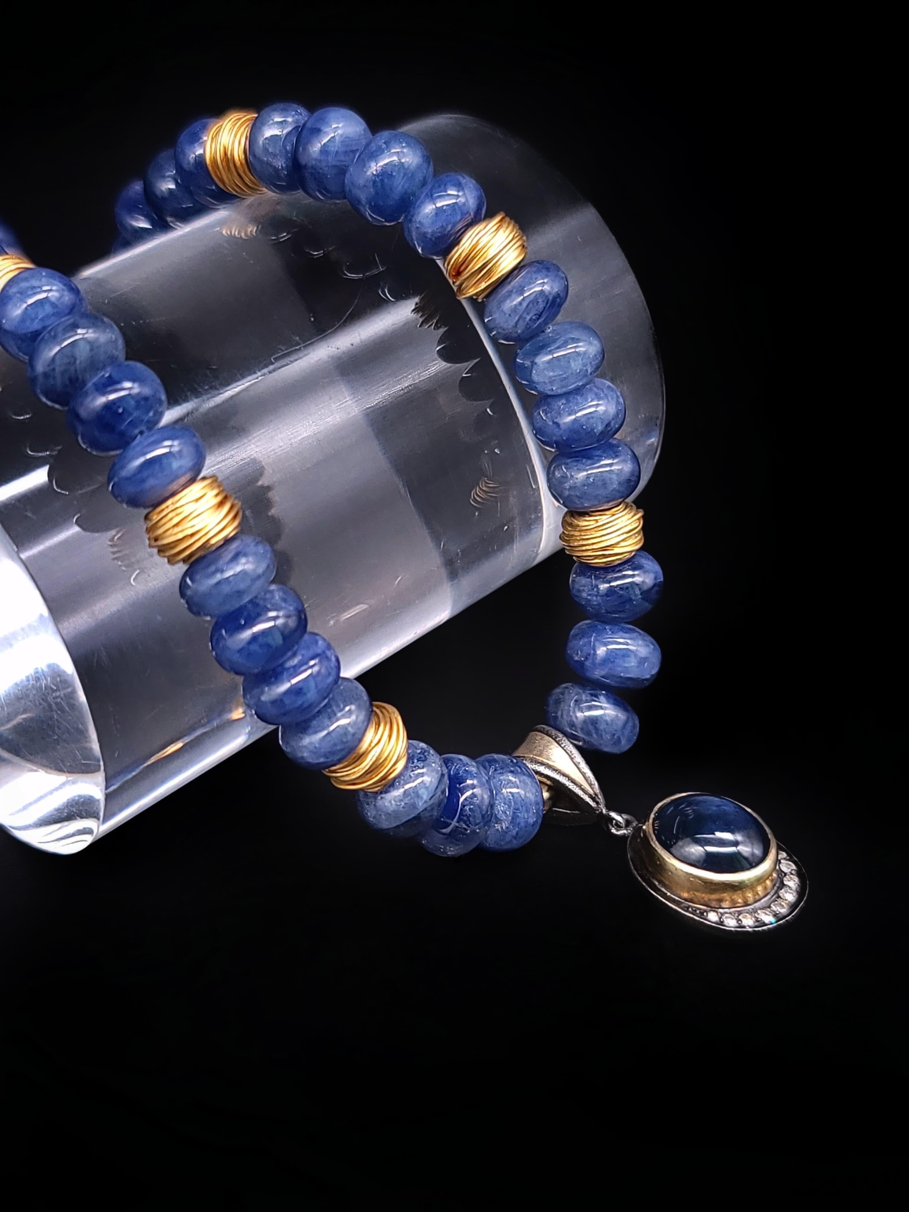 A.Jeschel Royal Blue Sapphire Necklace. 7