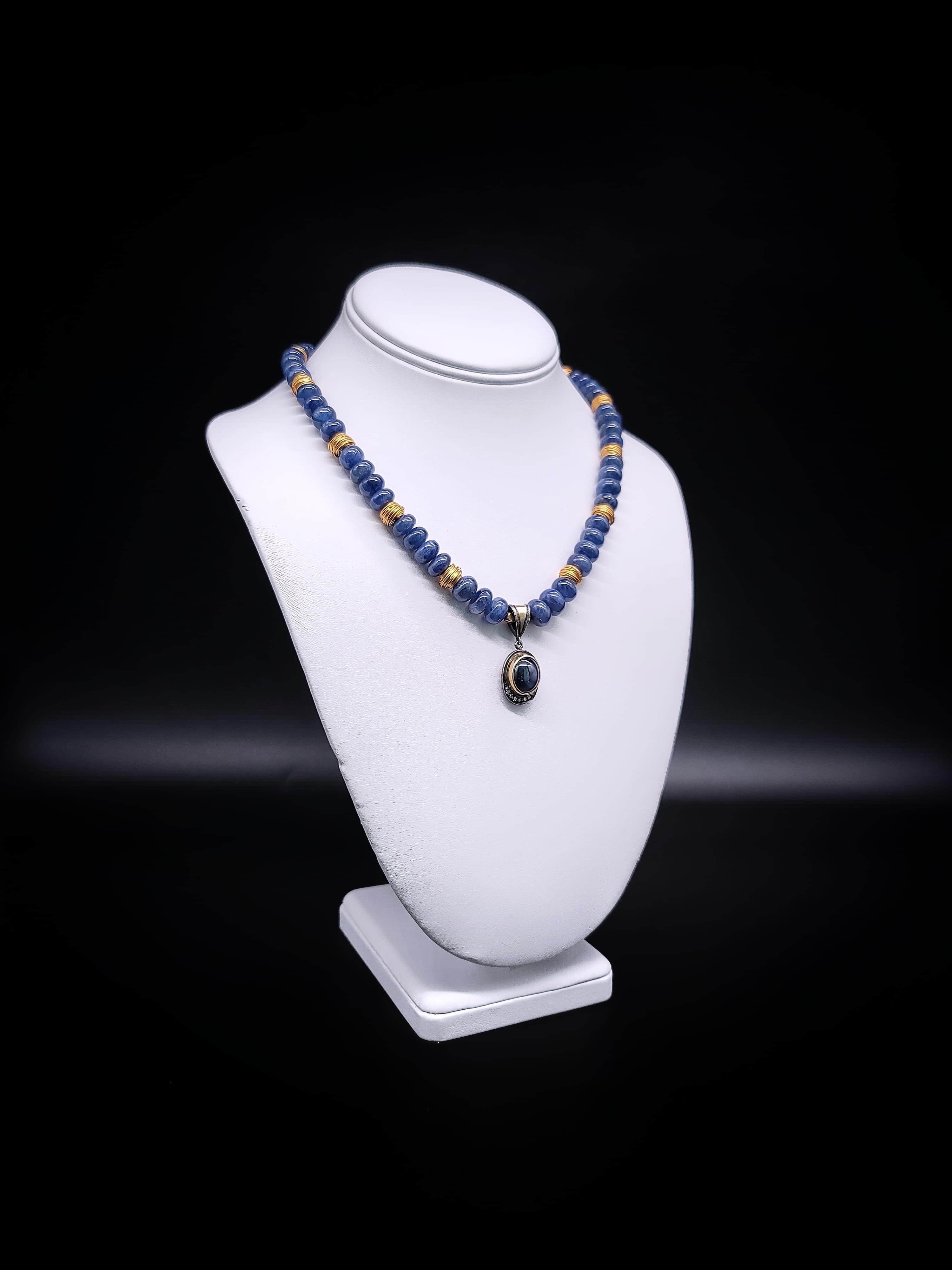 A.Jeschel Royal Blue Sapphire Necklace. 10