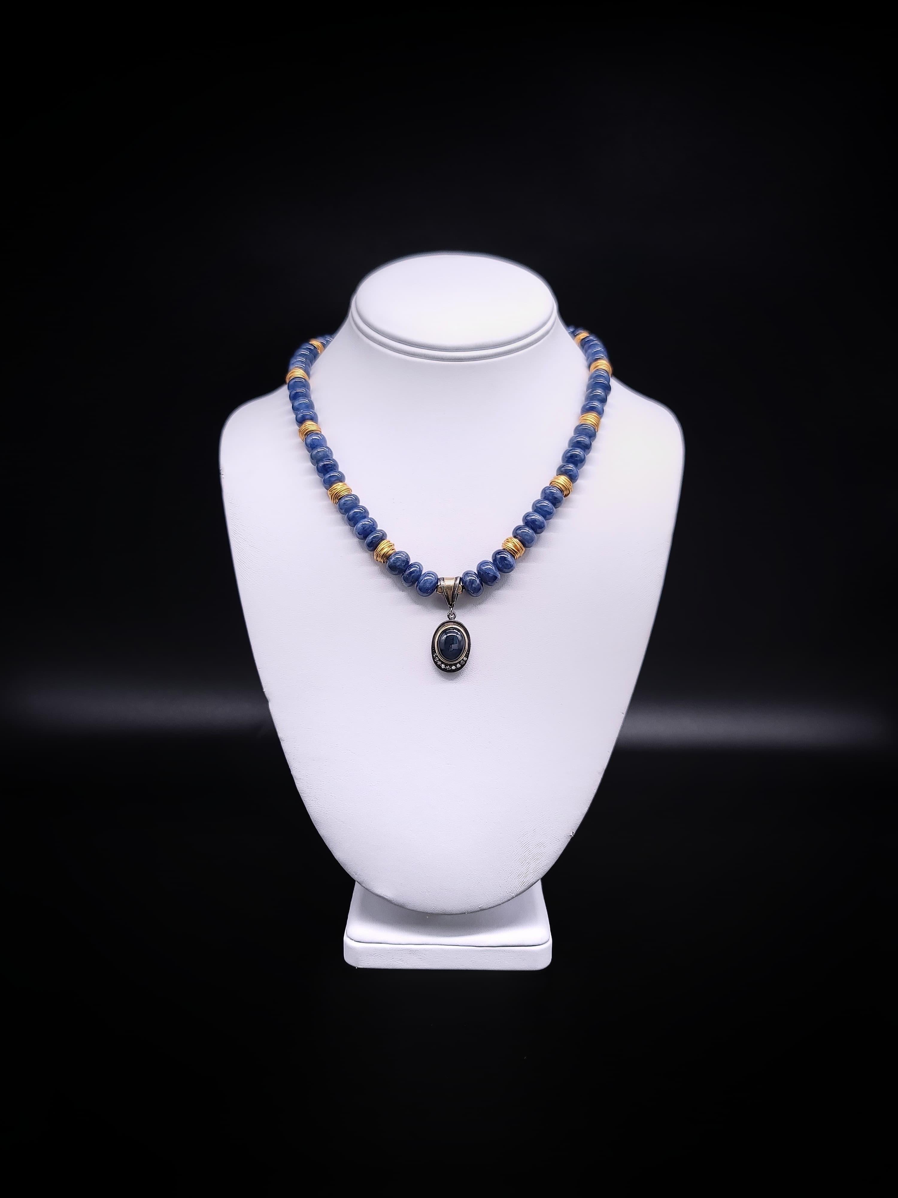 A.Jeschel Royal Blue Sapphire Necklace. 11