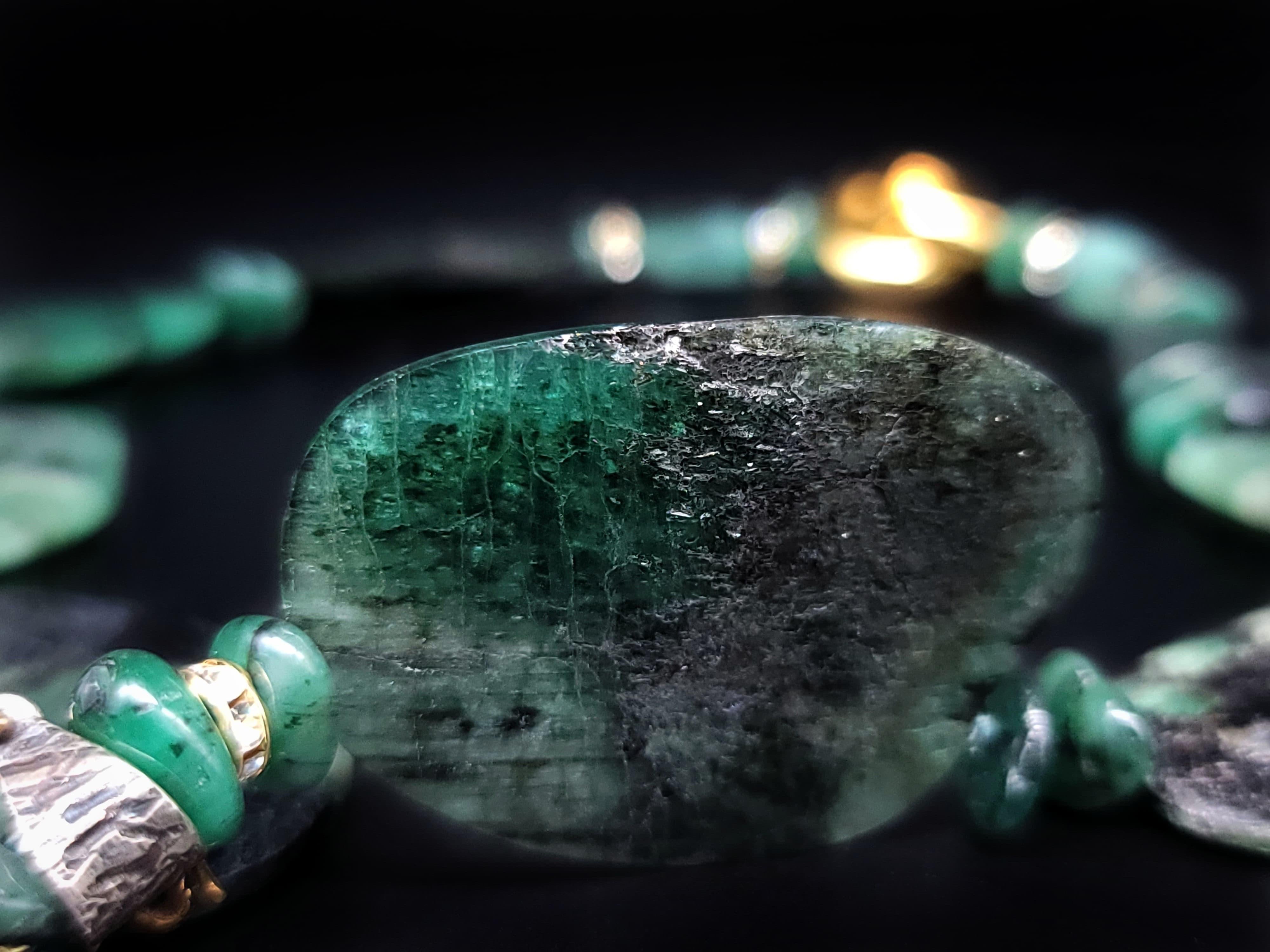A.jeschel Stunning Emerald pendant Necklace. For Sale 10