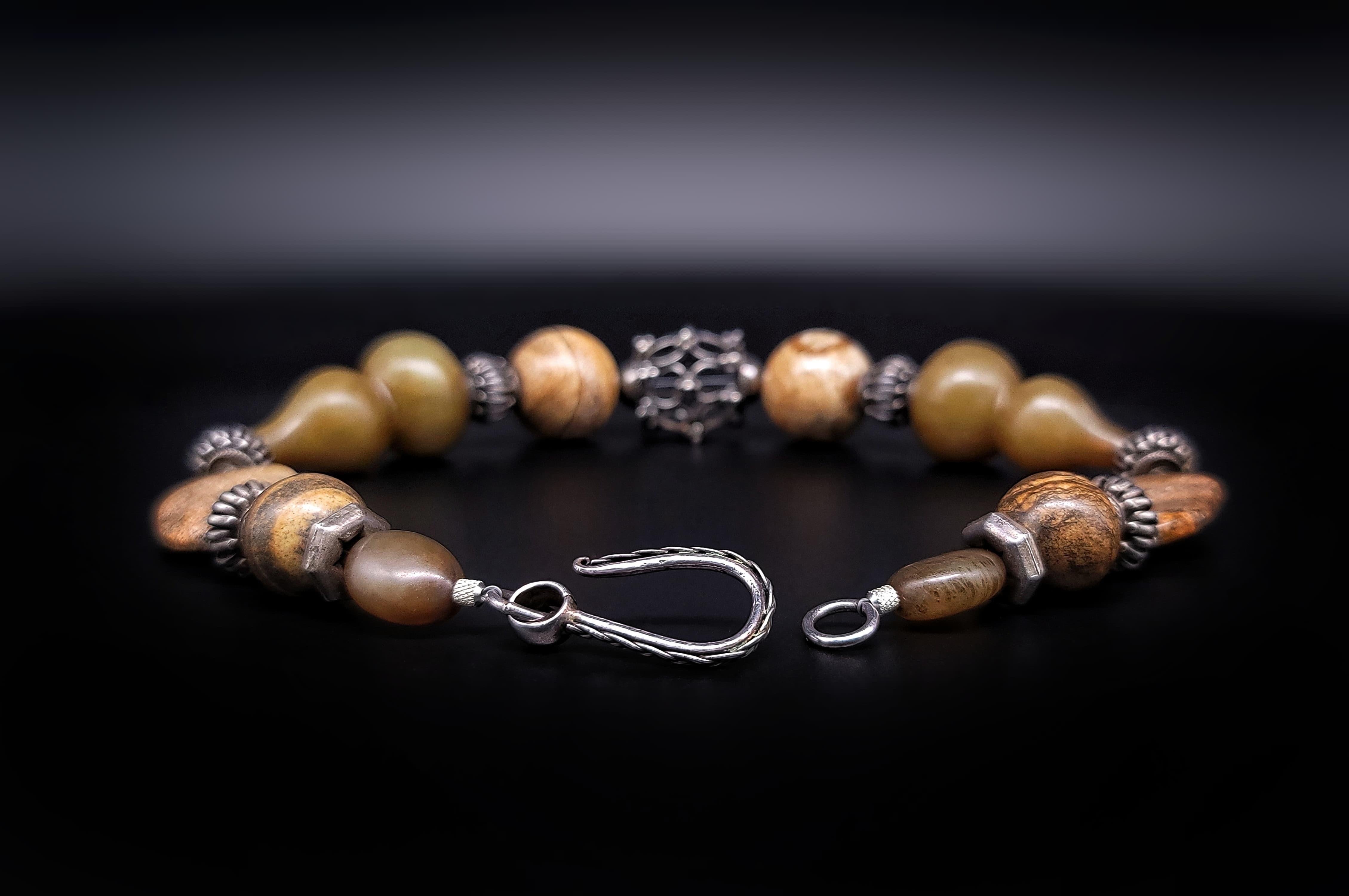 Women's A.Jeschel Earth-Toned Bold Jasper necklace. For Sale