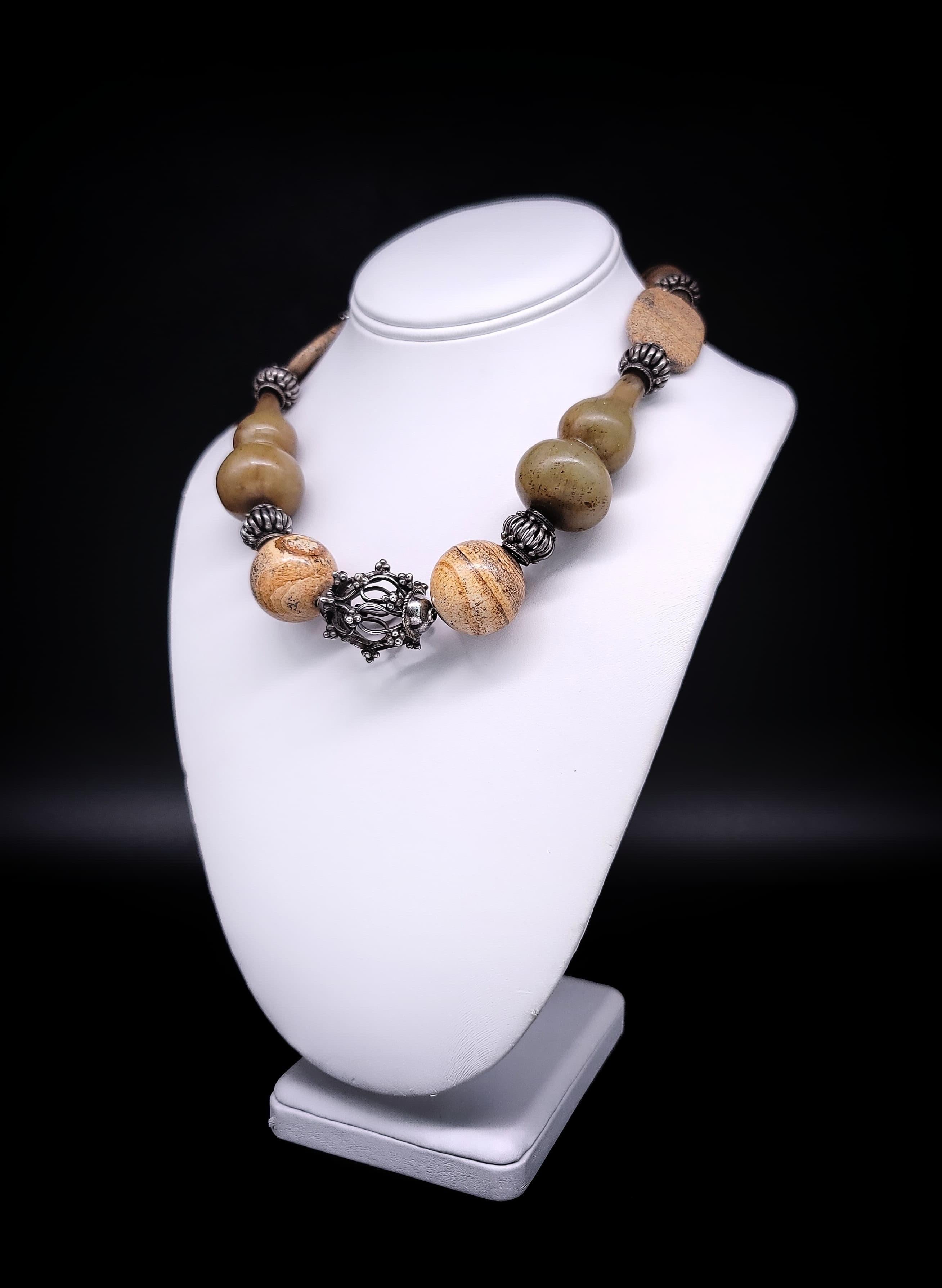 A.Jeschel Earth-Toned Bold Jasper necklace. For Sale 3