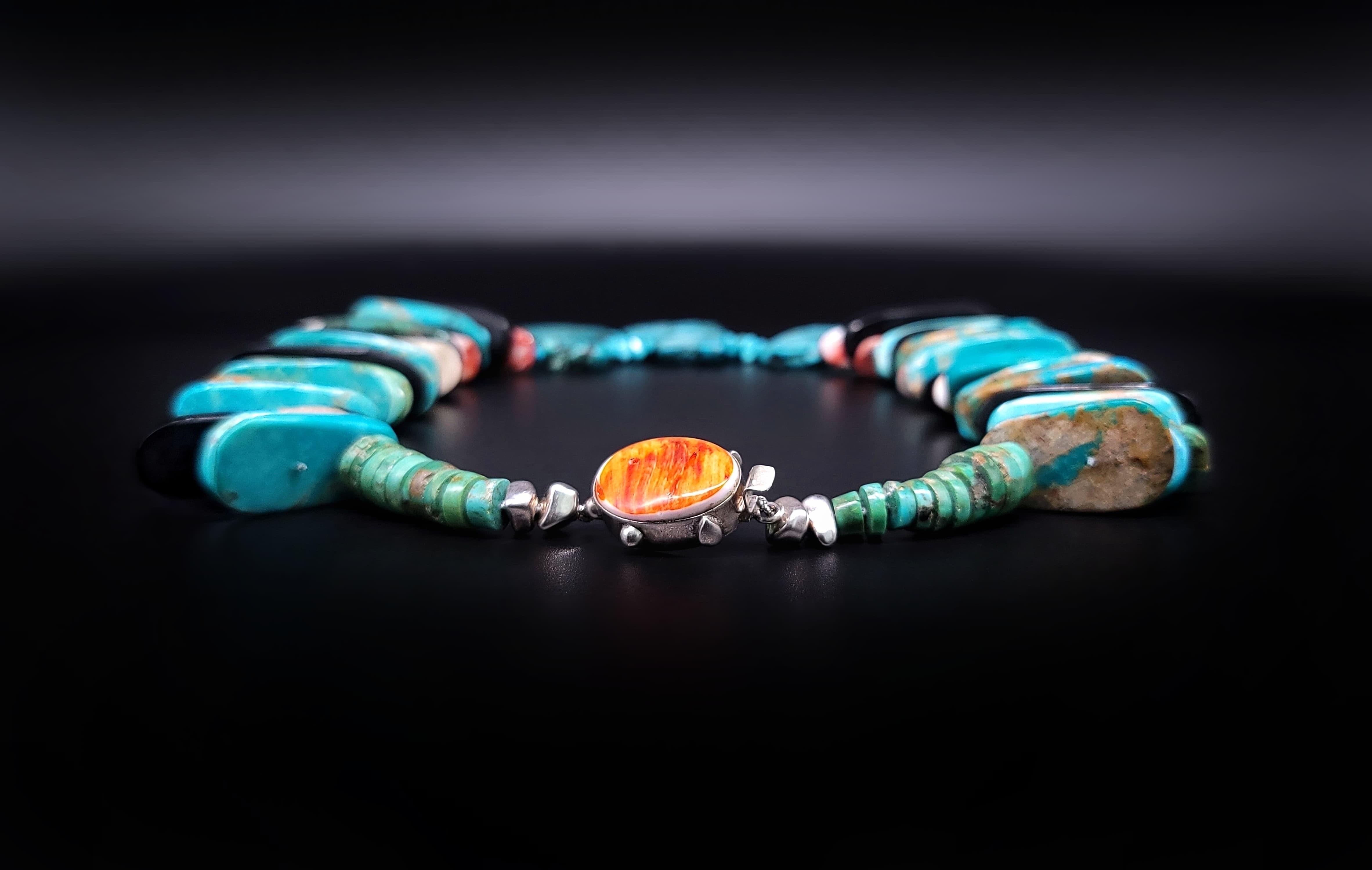 A.Jeschel Massive Showstopping Turquoise Necklace. 5