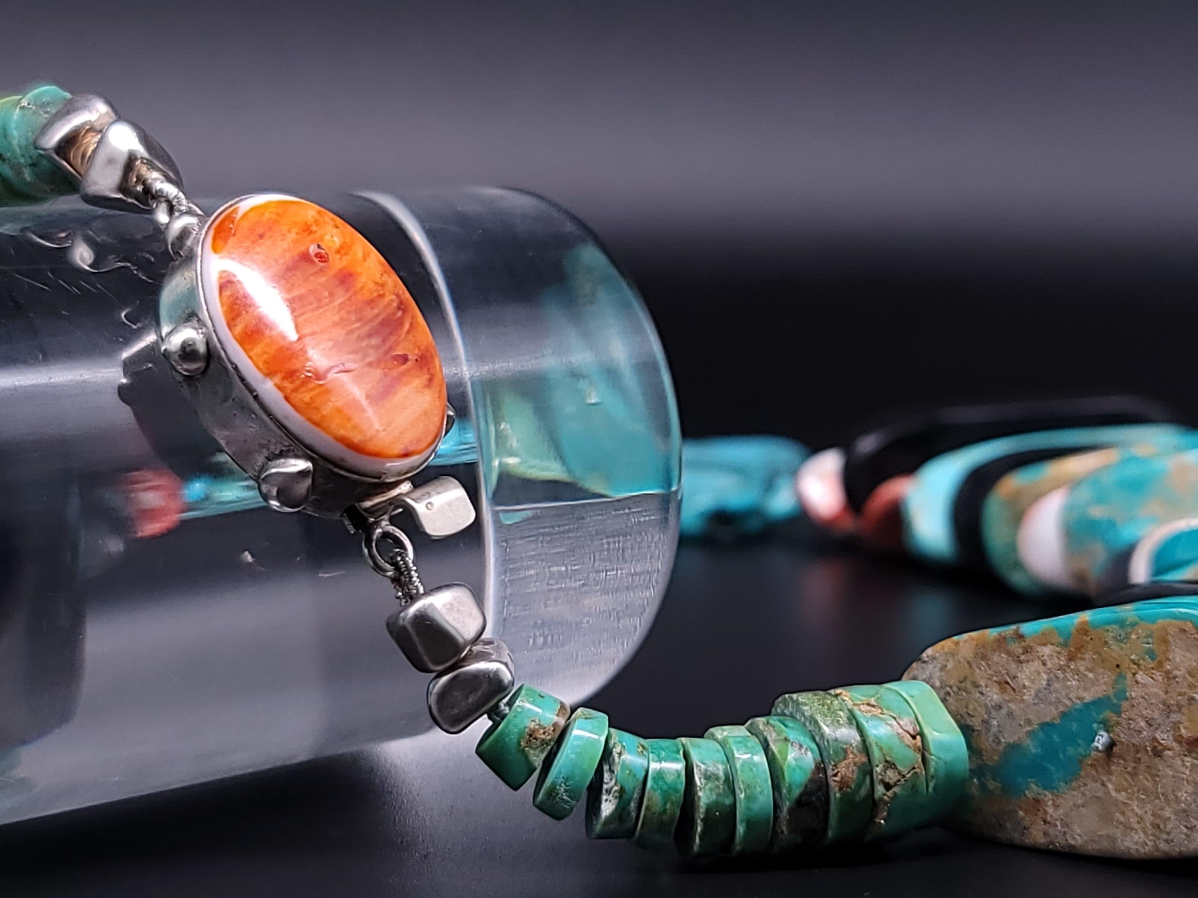A.Jeschel Massive Showstopping Turquoise Necklace. 10