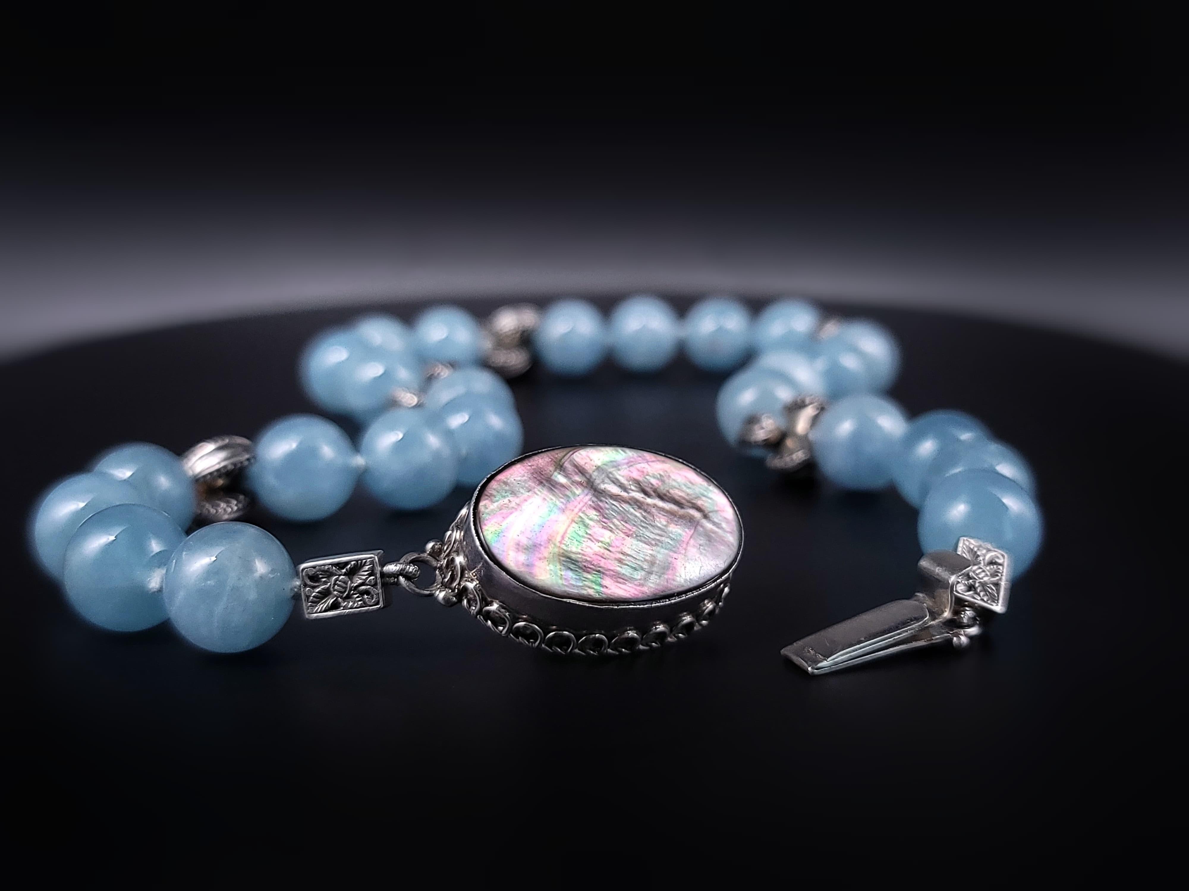 A.Jeschel Beautiful Aquamarine necklace. For Sale 11