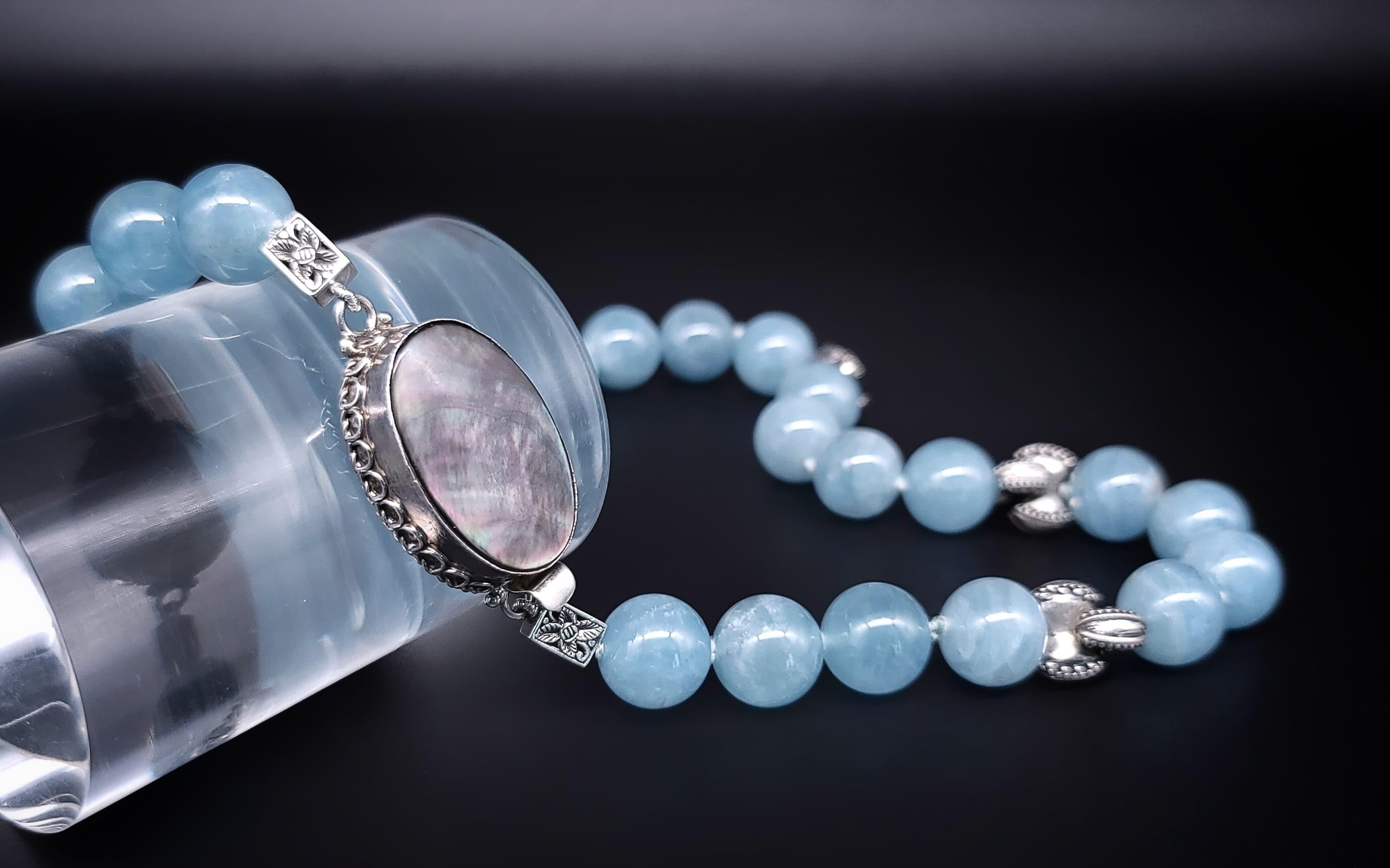 A.Jeschel Beautiful Aquamarine necklace. For Sale 13