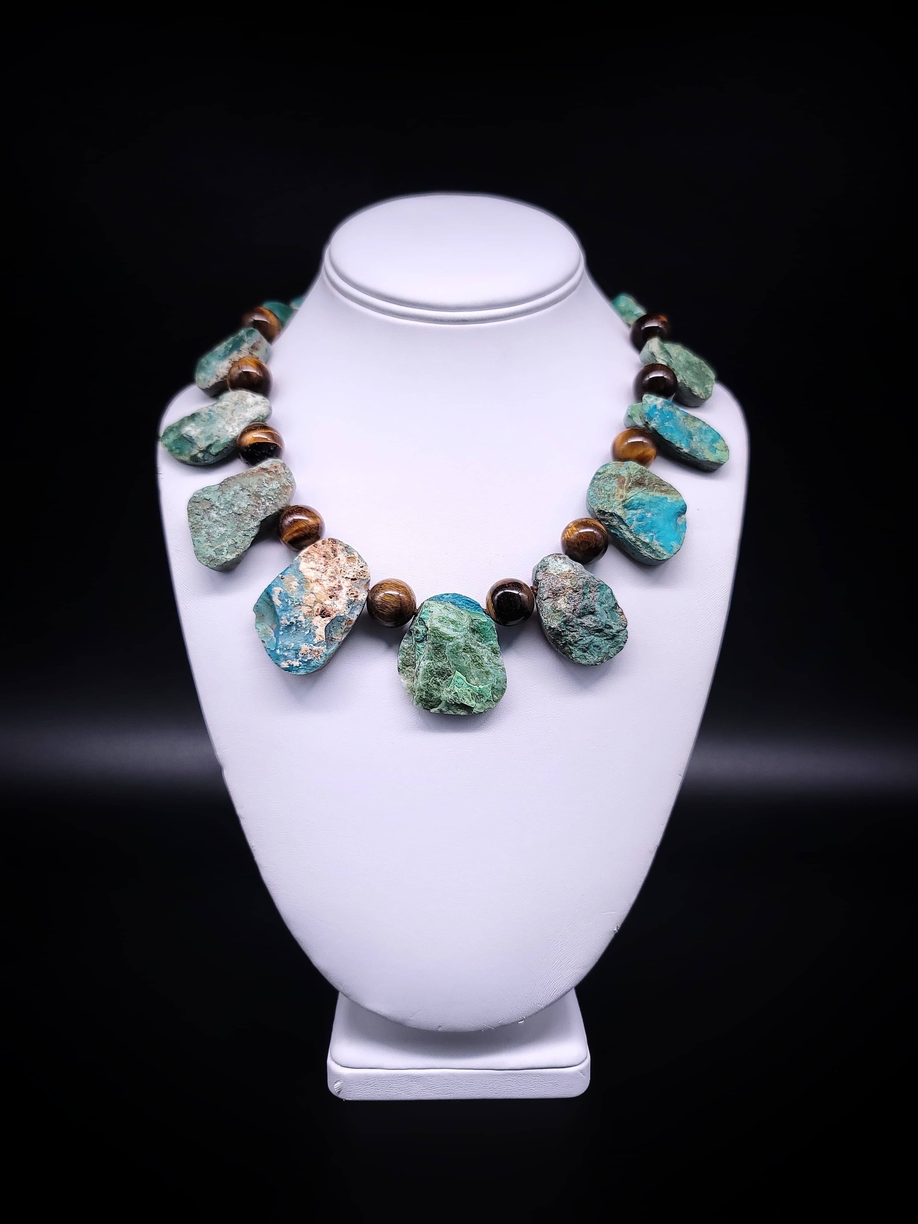 A.Jeschel Natural Peruvian Opal Necklace. For Sale