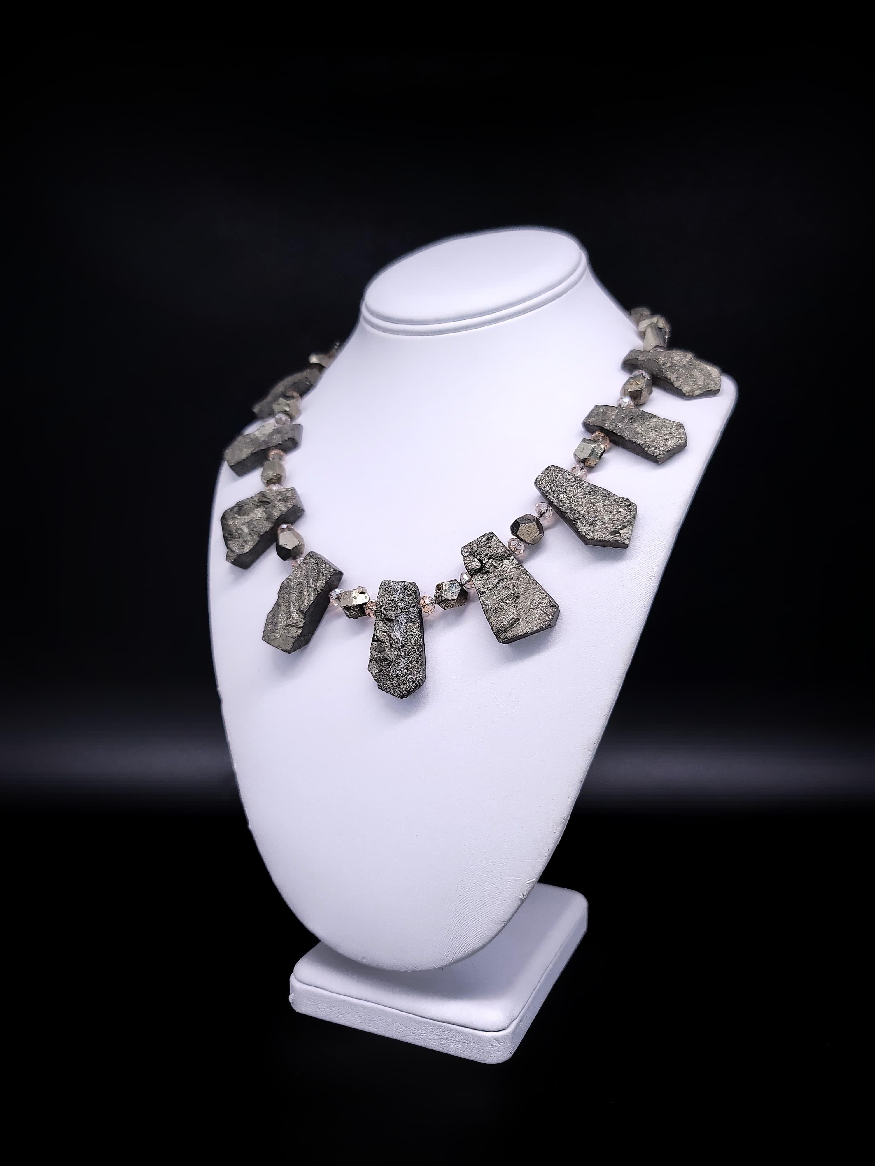 A.Jeschel Pyrite Necklace proving that all that glitters is not gold. For Sale 5