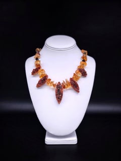 A.Jeschel Citrine and Citrine geodes necklace.