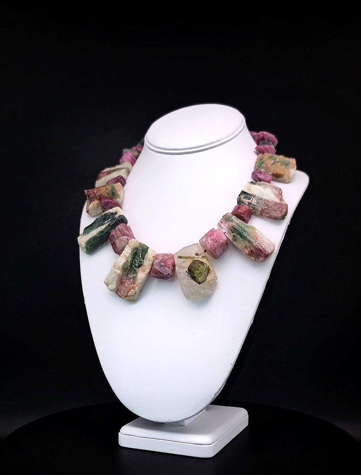 pendentif tourmaline melon d'eau
