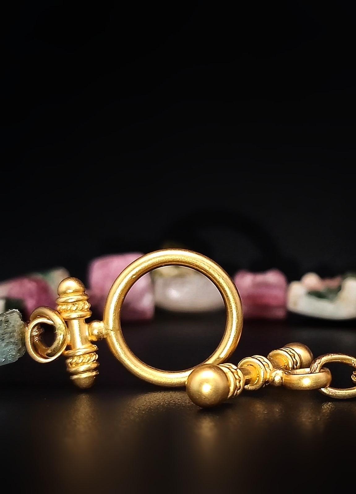 A.Jeschel, spectaculaire collier de tourmaline melon d'eau mélangée en vente 6