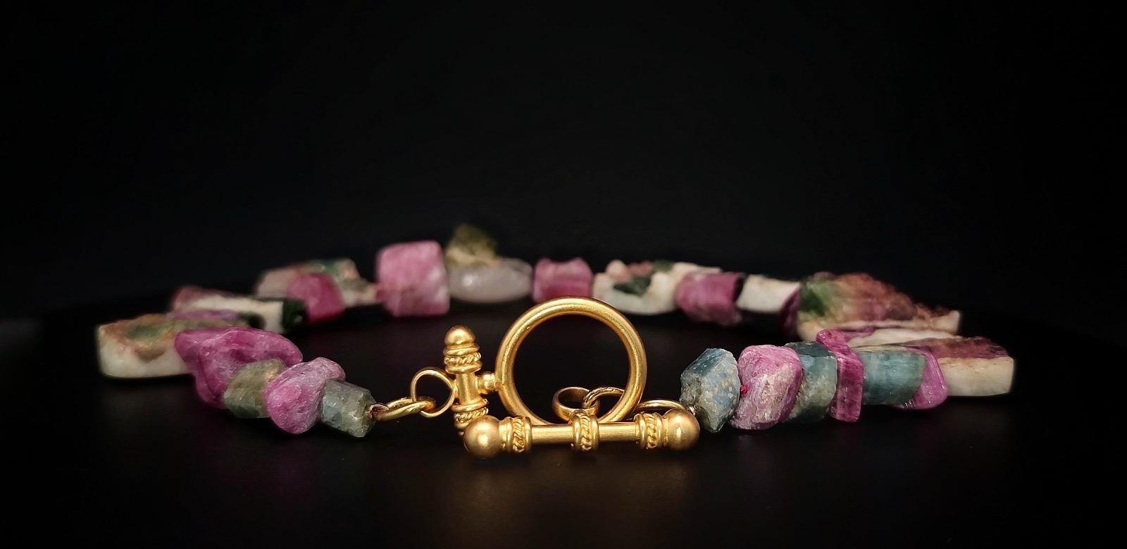 A.Jeschel, spectaculaire collier de tourmaline melon d'eau mélangée en vente 8