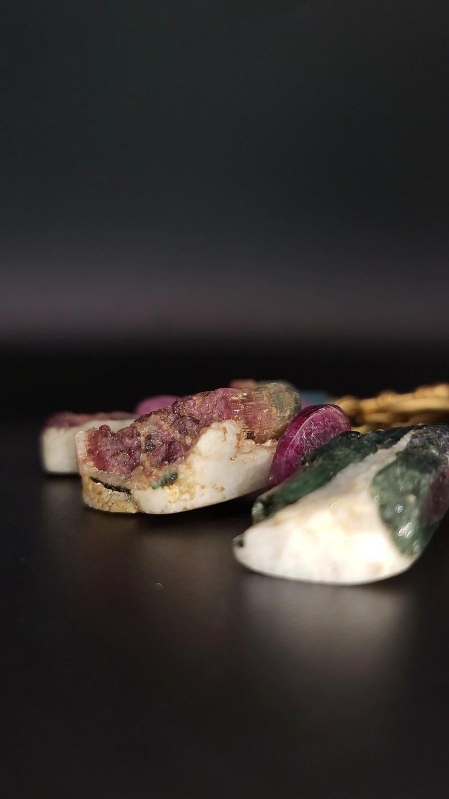 A.Jeschel, spectaculaire collier de tourmaline melon d'eau mélangée en vente 2