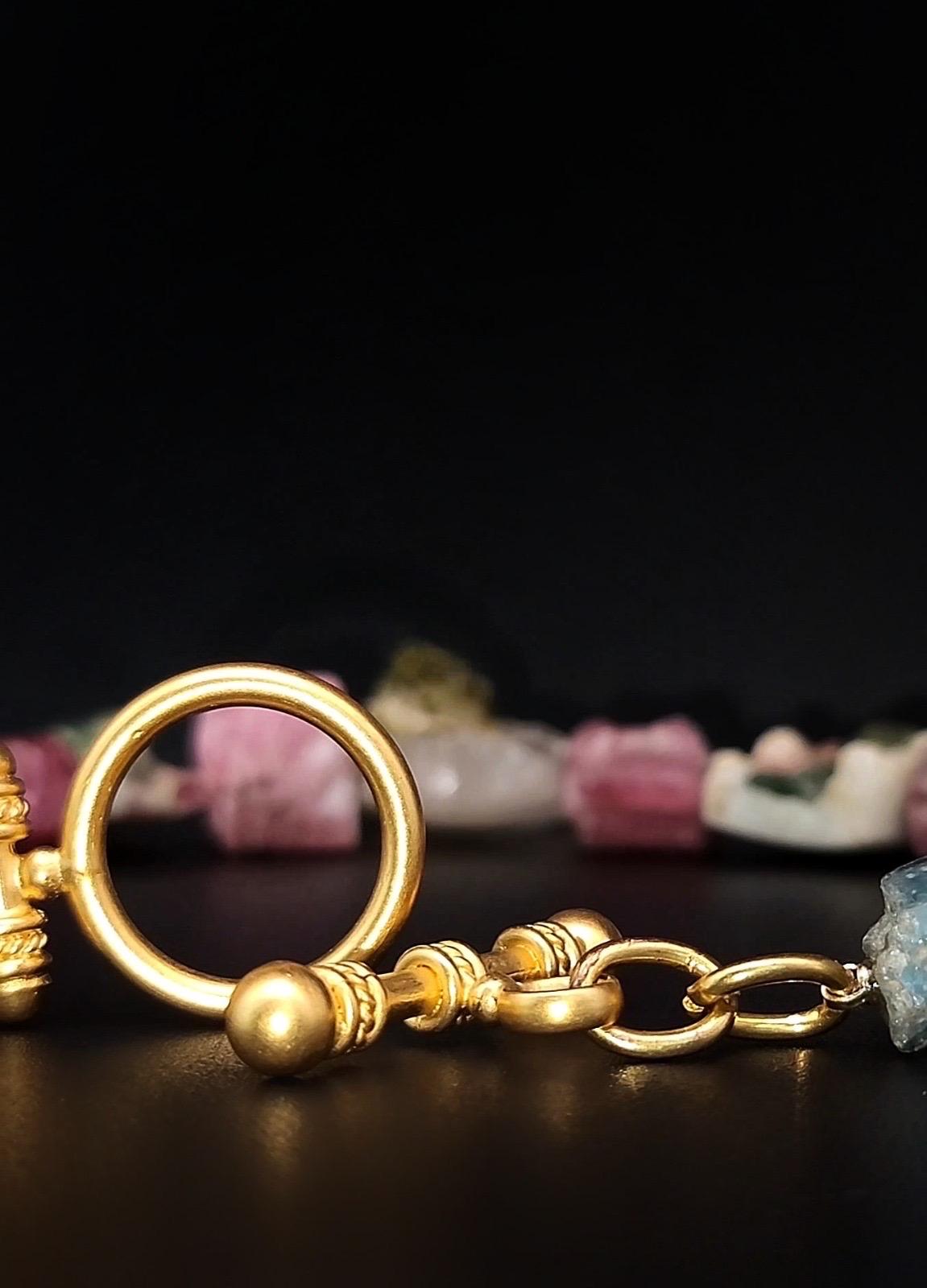 A.Jeschel, spectaculaire collier de tourmaline melon d'eau mélangée en vente 10