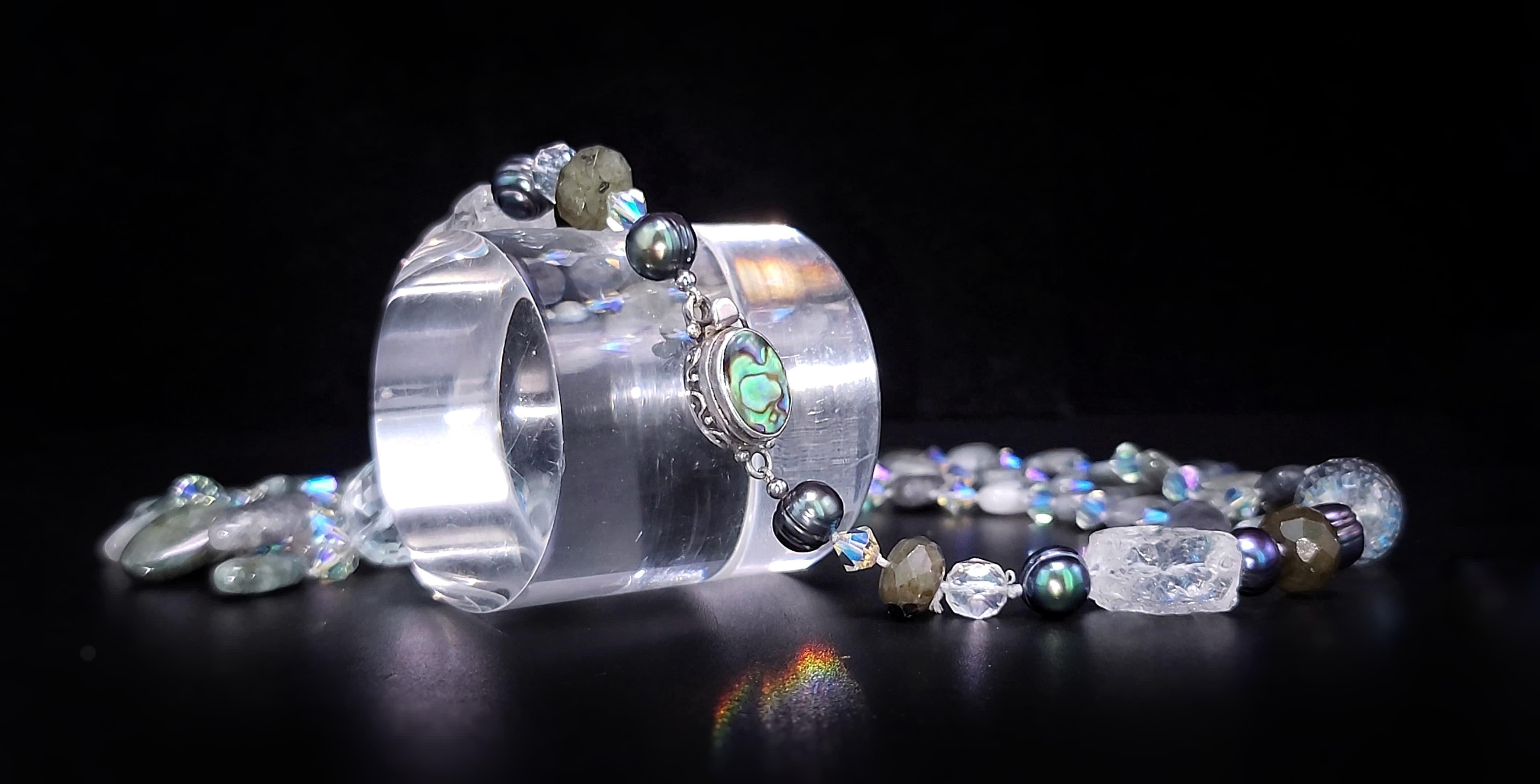 A.Jeschel Collana di petali di labradorite lucidati. in vendita 6