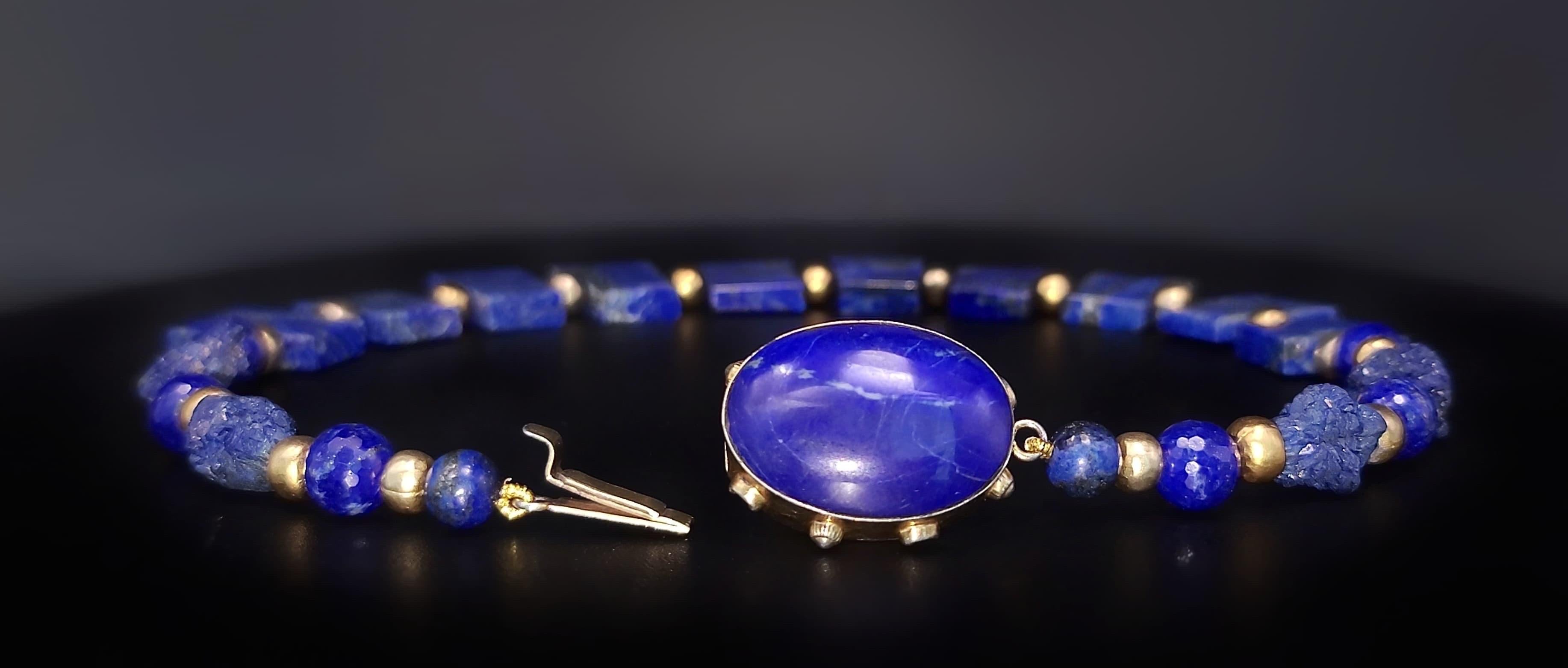 A.Jeschel Fabelhafte Halskette mit Lapislazuli-Kragen im Angebot 2