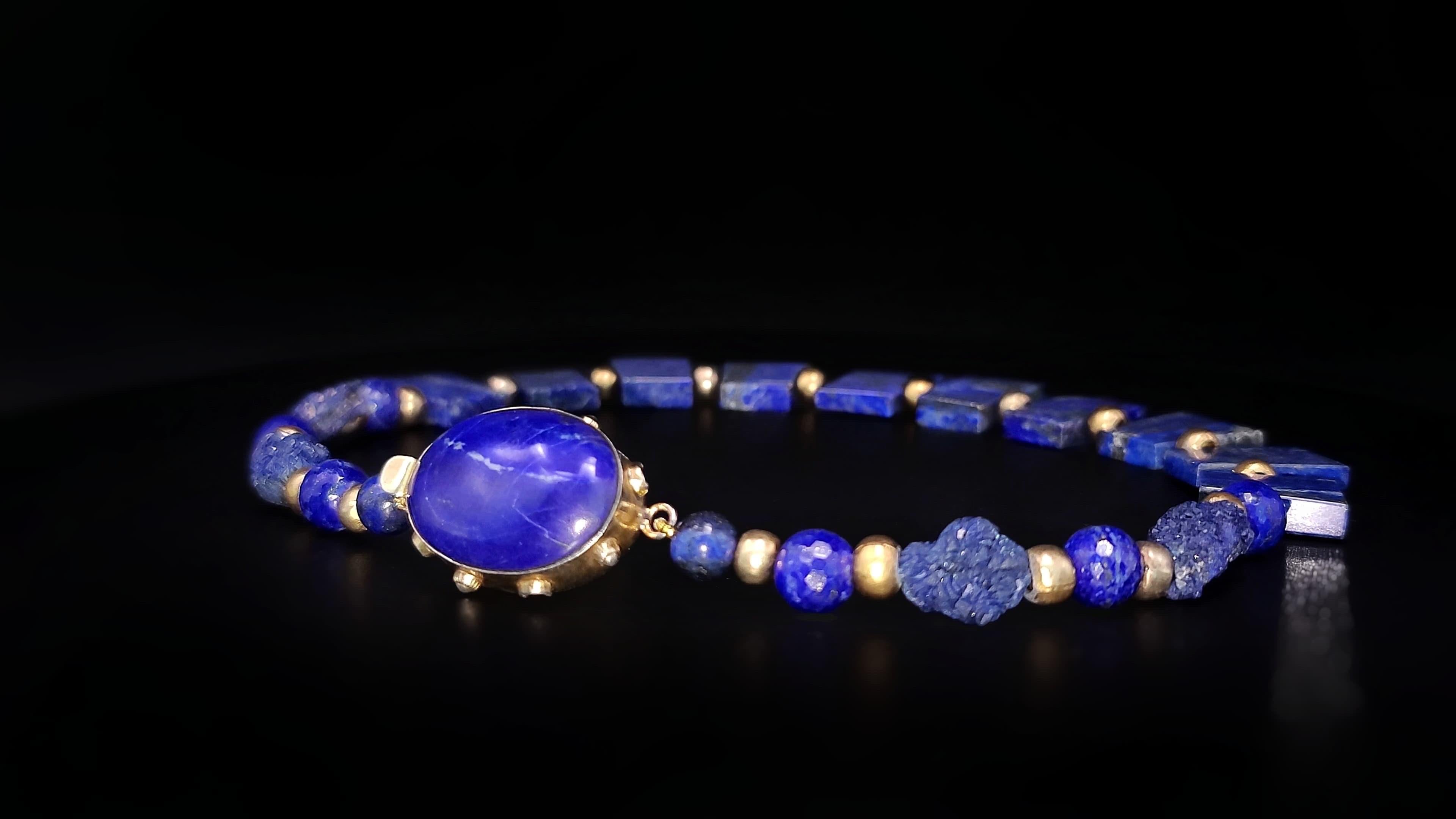 A.Jeschel Fabelhafte Halskette mit Lapislazuli-Kragen im Angebot 3