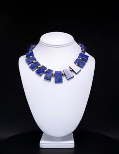 A.Jeschel Fabulous Lapis Lazuli Collar necklace