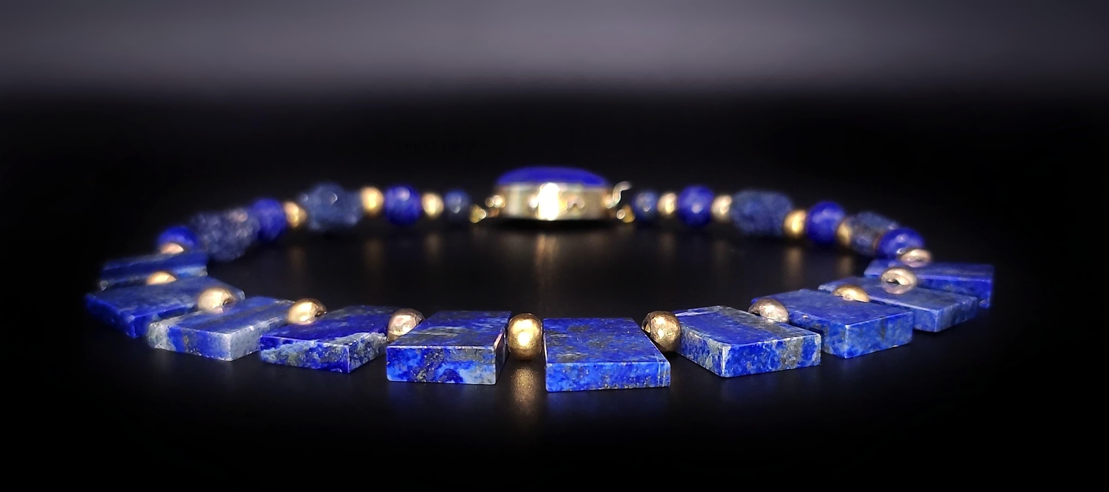 A.Jeschel Fabelhafte Halskette mit Lapislazuli-Kragen im Angebot 12