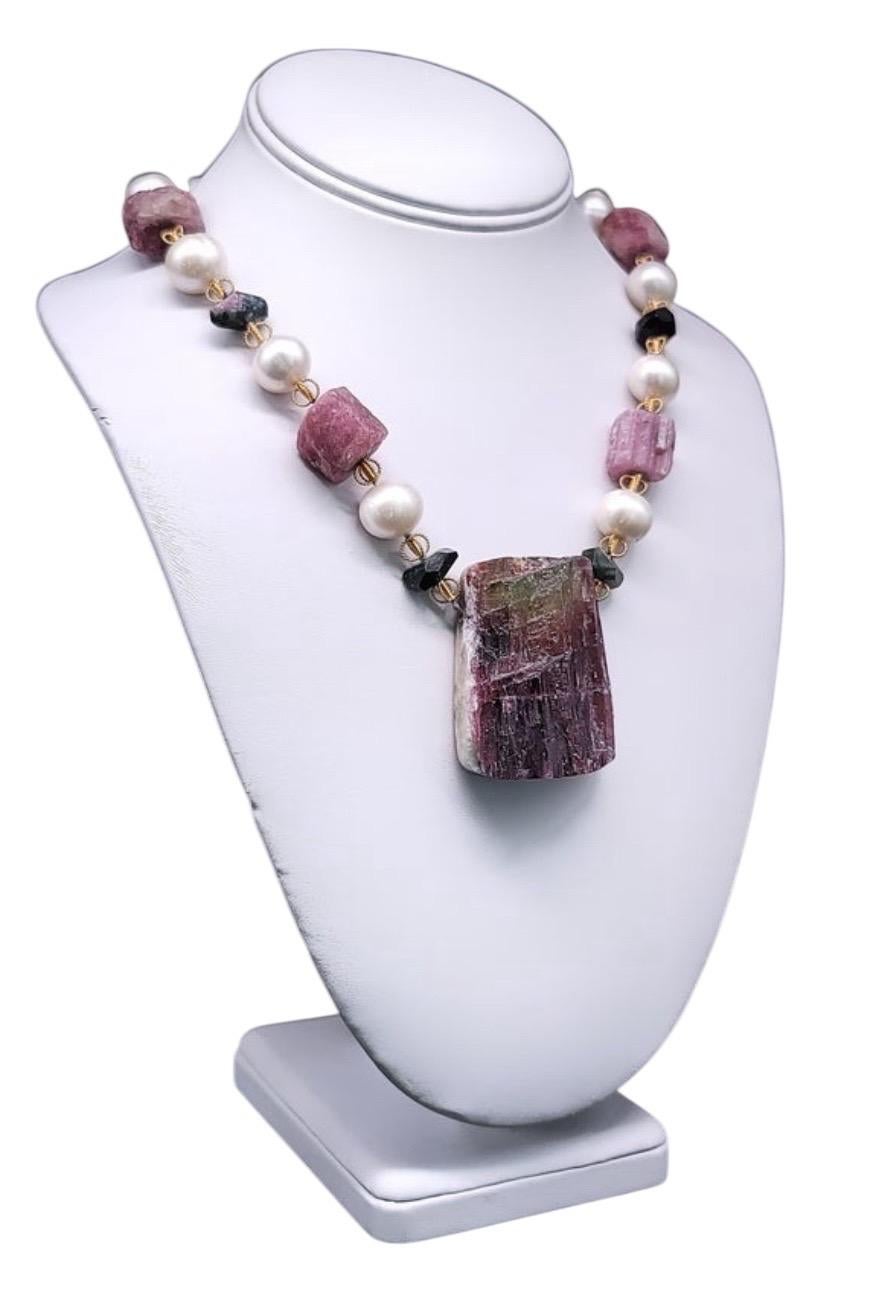 A.Jeschel, collier pendentif audacieux en tourmaline en vente 13