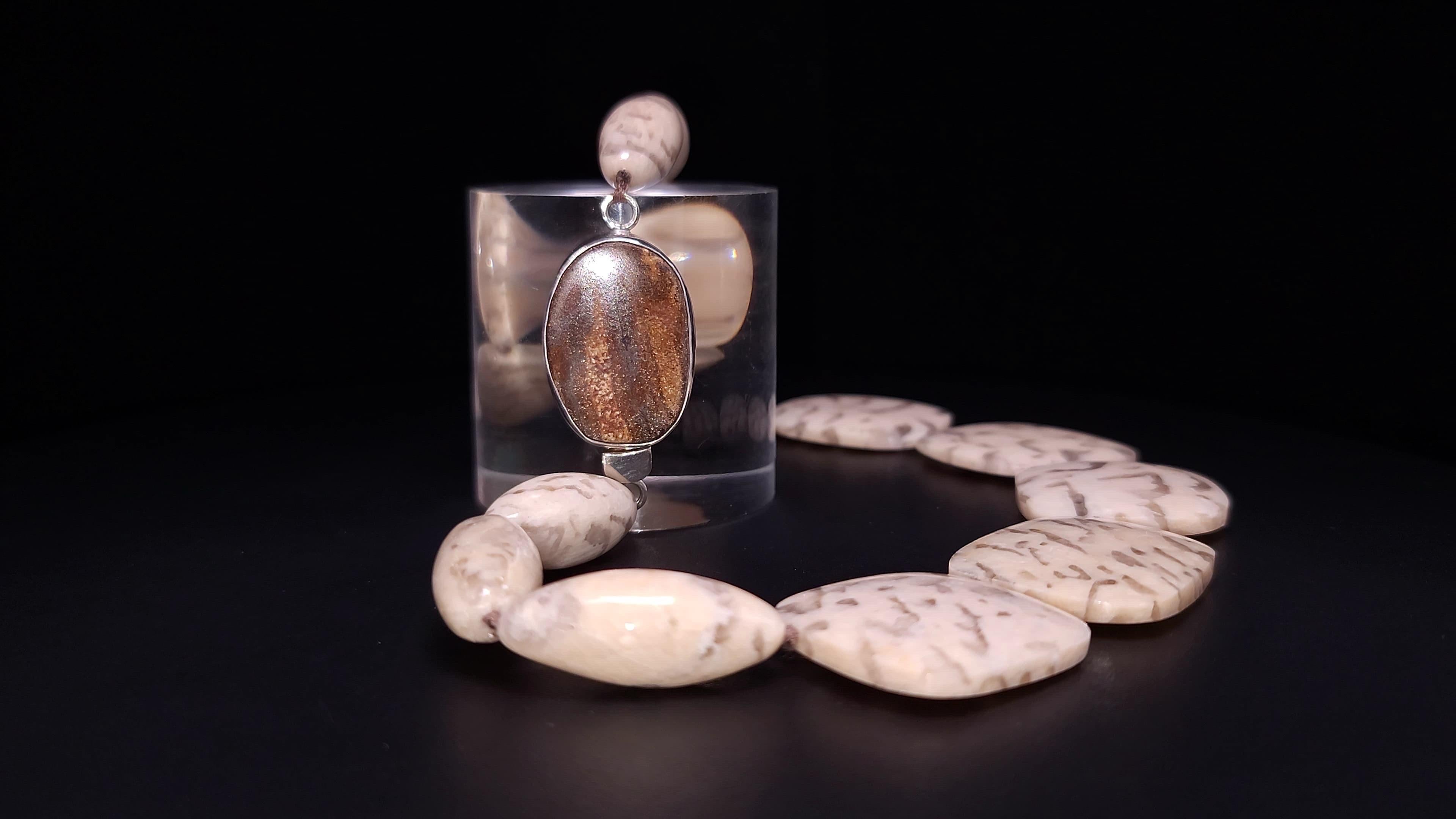 A.Jeschel Misterioso Collar de Piedra de Jaspe. en venta 3