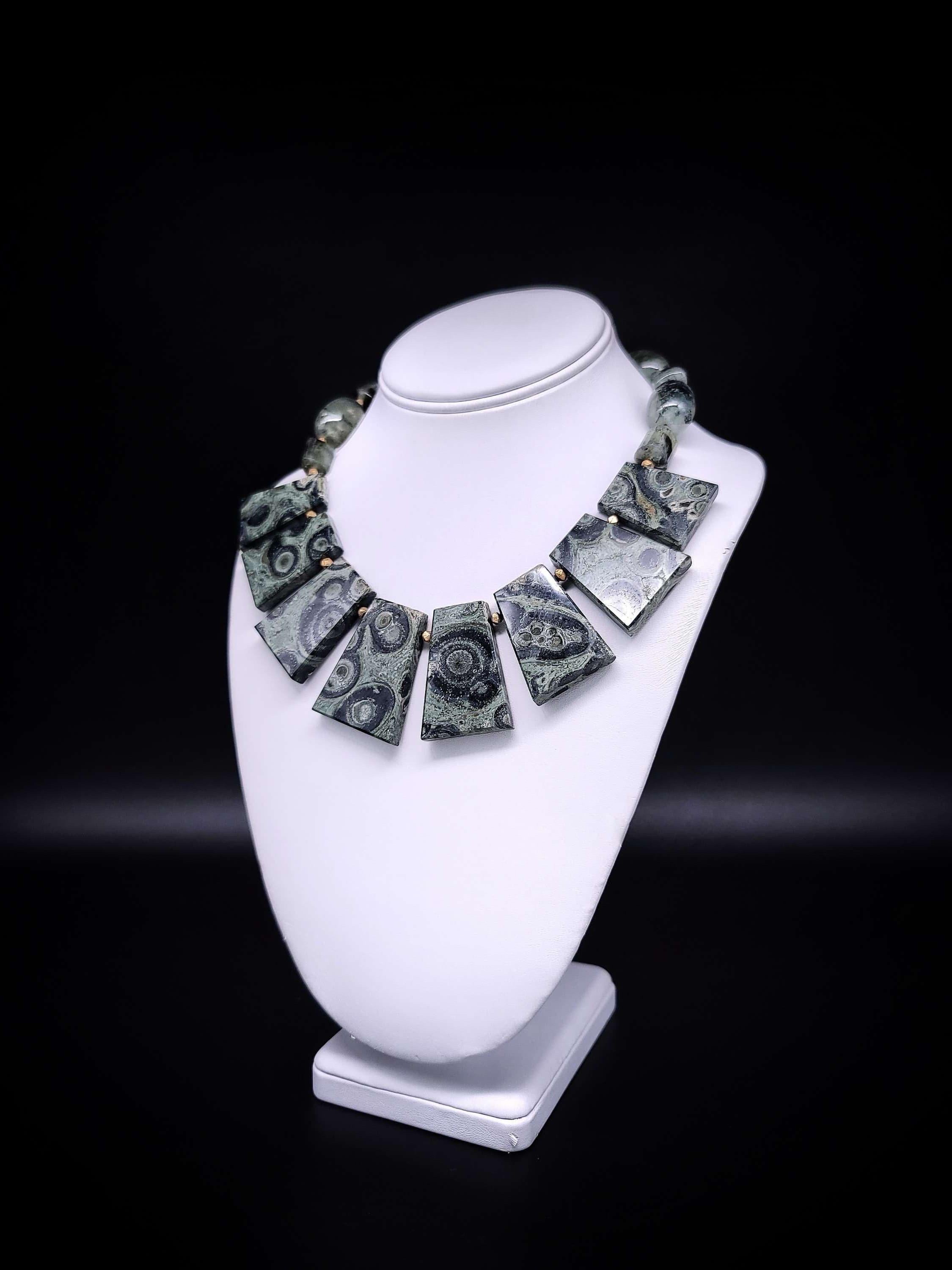A.Jeschel Kambaba Jasper collar necklace 9
