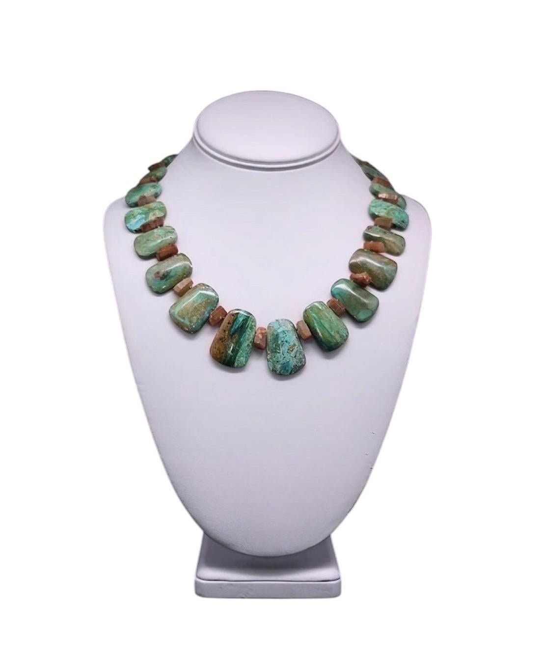 A.Jeschel Gem Silica plates and Sapphire necklace For Sale 11