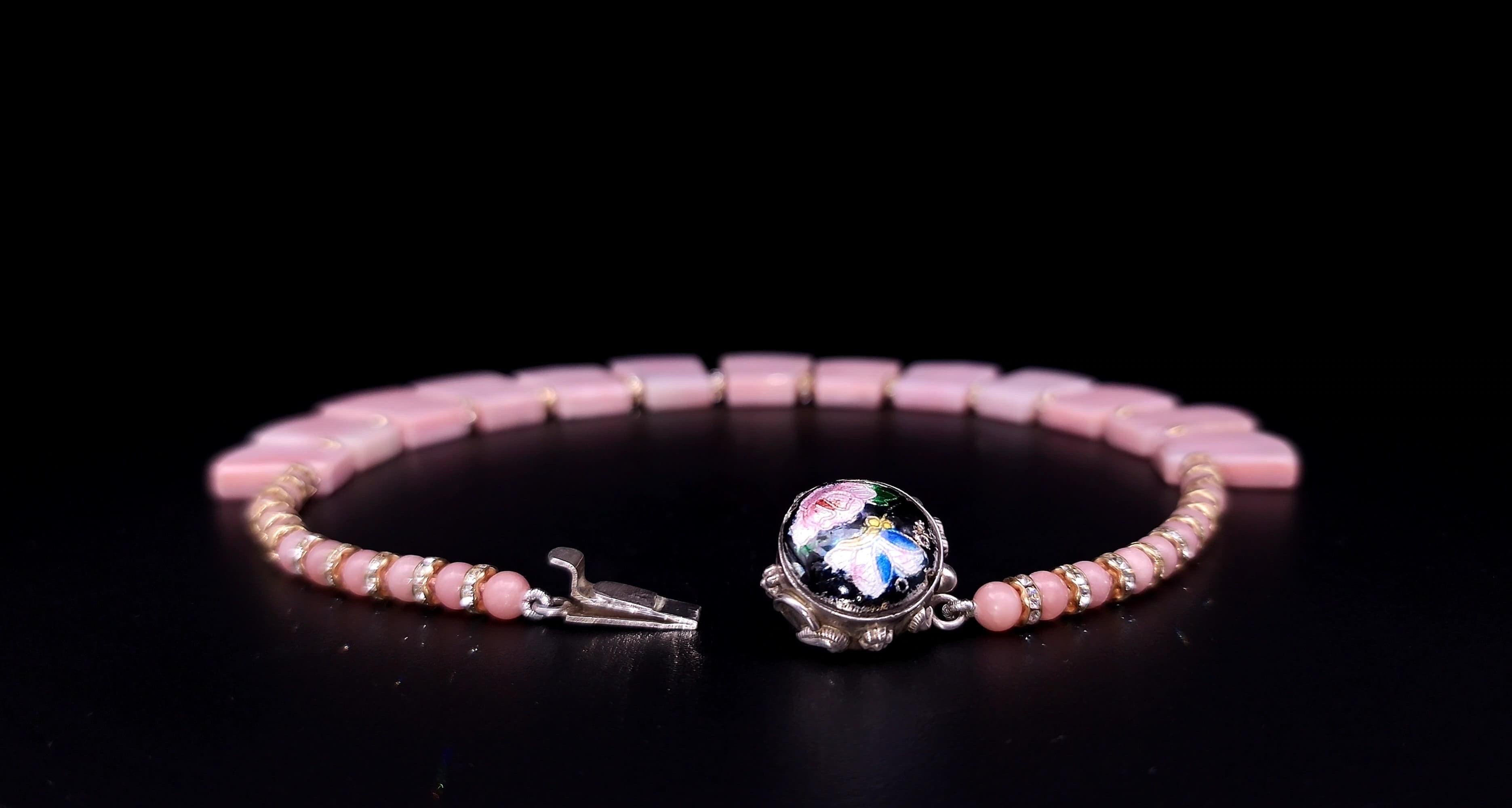 A.Jeschel Luxury and Pretty in a Pink Opal Necklace. 2