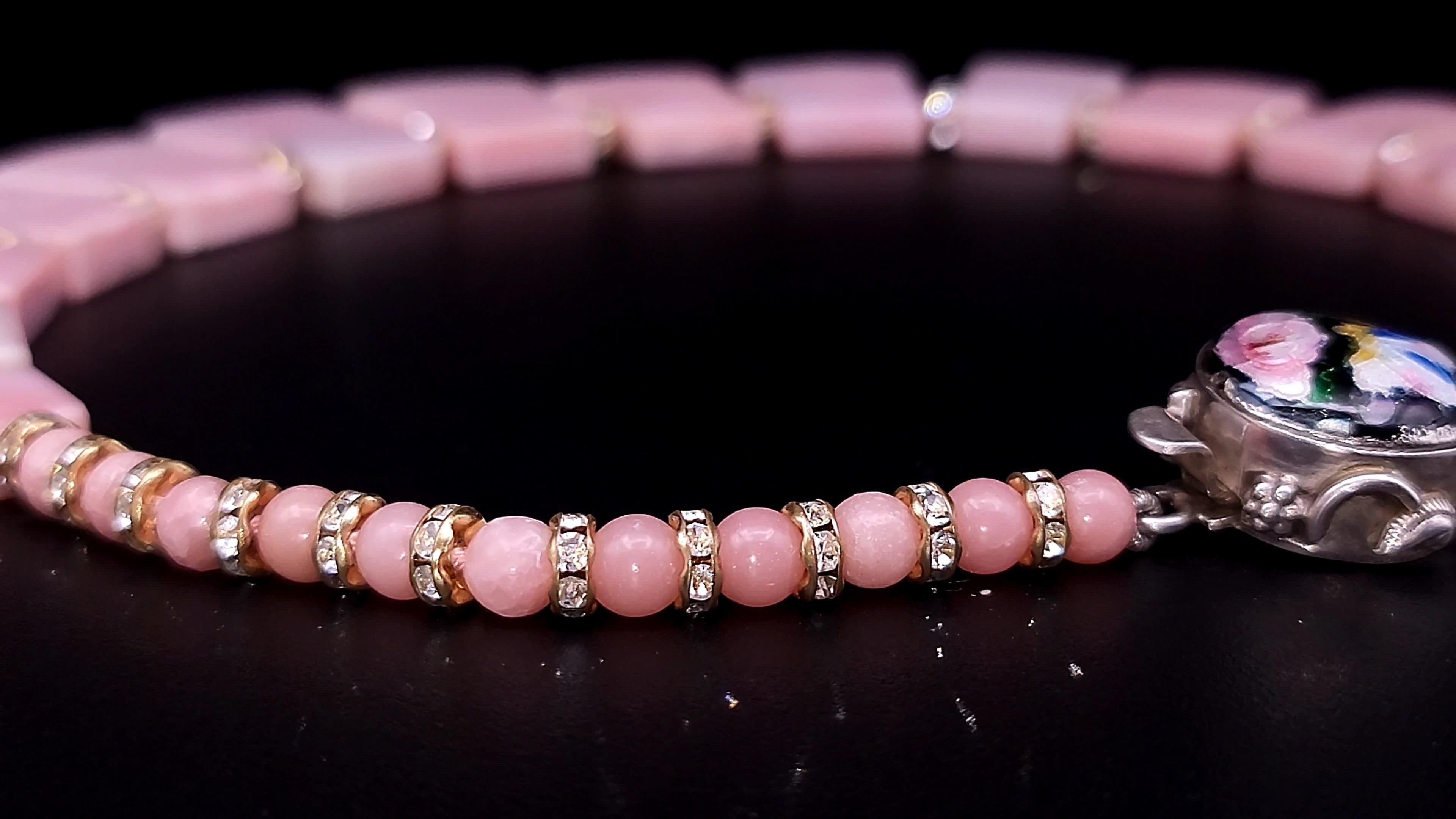 A.Jeschel Luxury and Pretty in a Pink Opal Necklace. 7