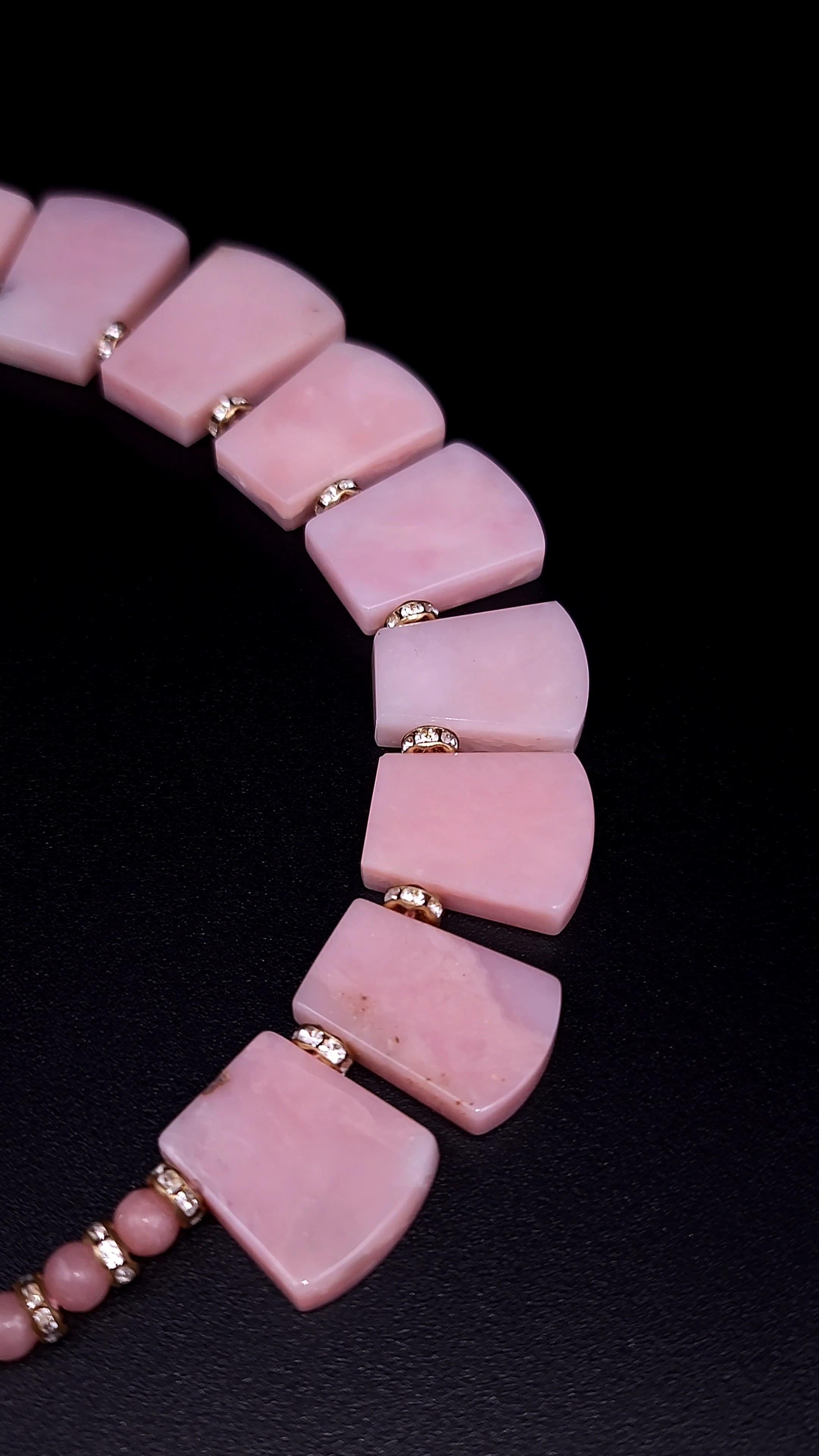 A.Jeschel Luxury and Pretty in a Pink Opal Necklace. 11