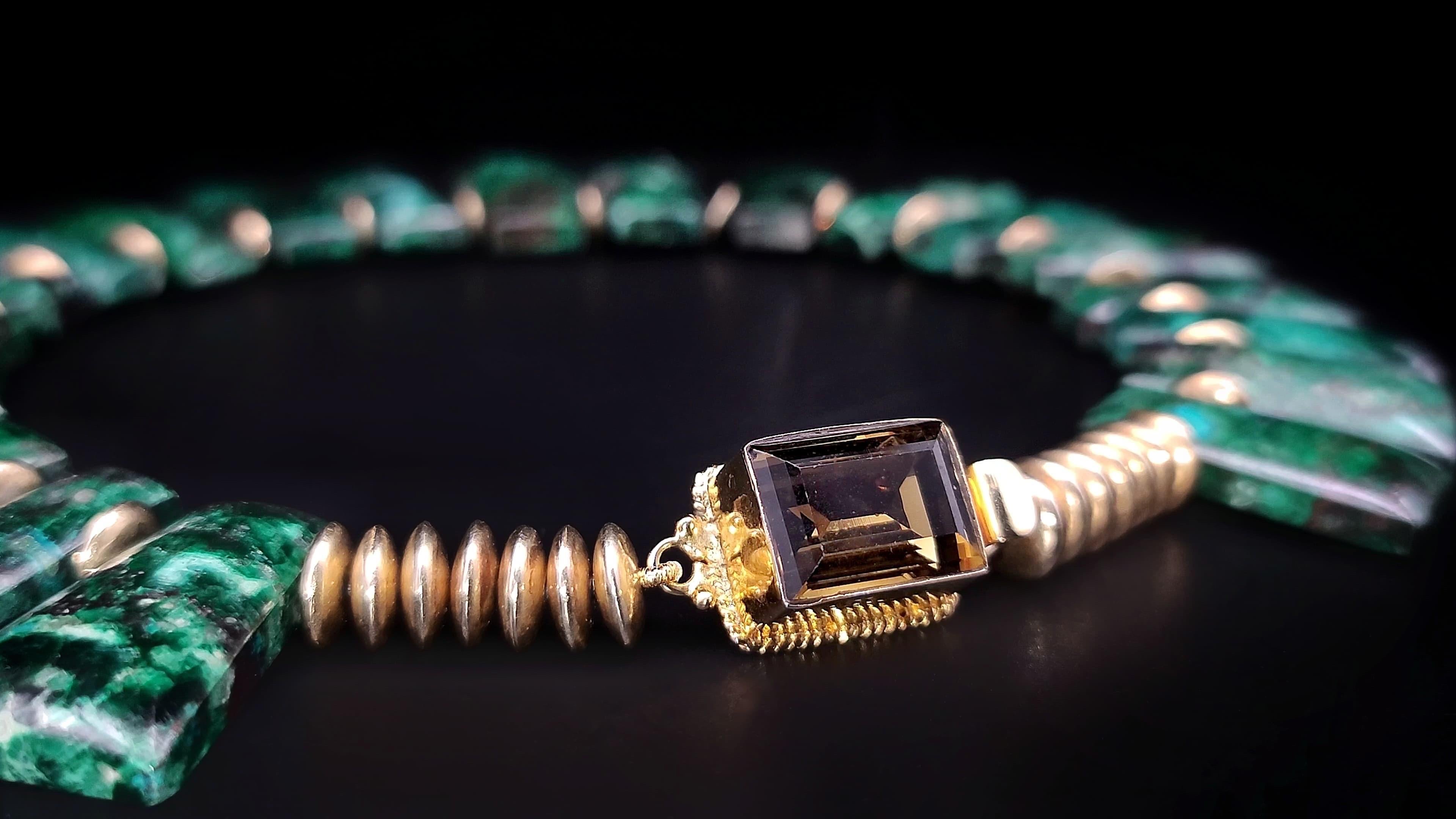 A.Jeschel Una collana di piastre di malachite masterpice. in vendita 13