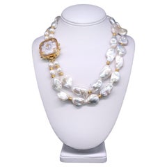 A.Jeschel  A Freshwater Baroque Pearl Lovers Fantasy Necklace