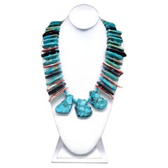 A.Jeschel Massive Showstopping Turquoise Necklace.