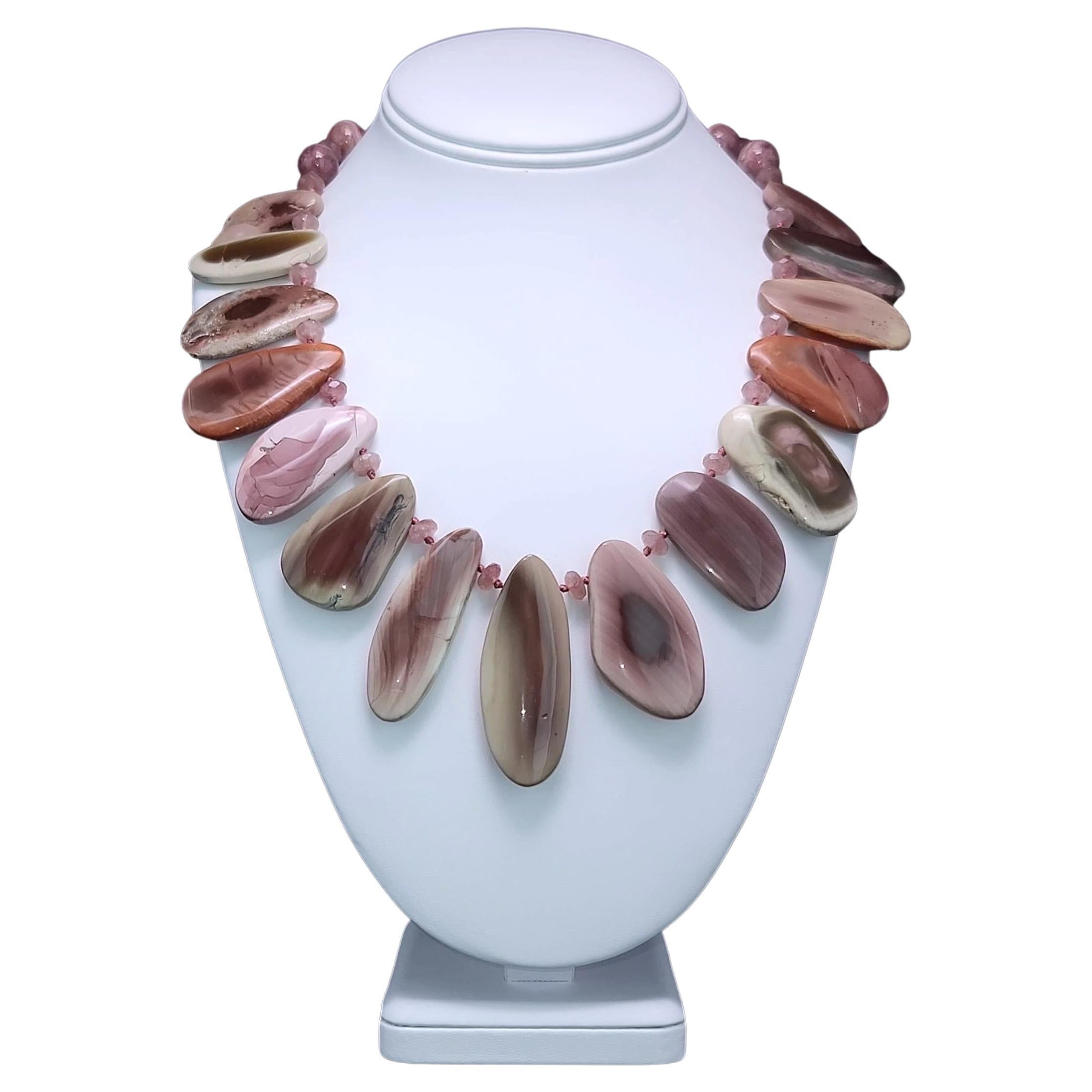 A.jeschel Wildly Spectacular Royal Imperial Jasper in a splendid Necklace.