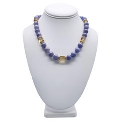 A.Jeschel Stunning Tanzanite and Citrine necklace.