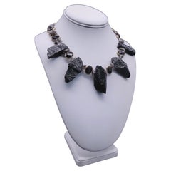 A.Jeschel Spectacular Bold Black Tourmaline Necklace.