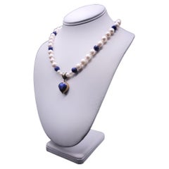 A.Jeschel Lapis Lazuli and pearls Necklace