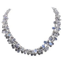 A.Jeschel Faceted Rainbow Moonstone necklace.