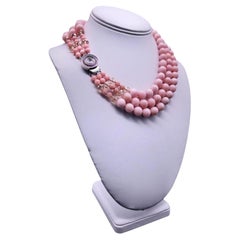 A.Jeschel Elegant Peruvian Pink Opal necklace.