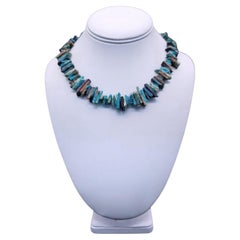 A.Jeschel Peruvian Blue Opal shard necklace.