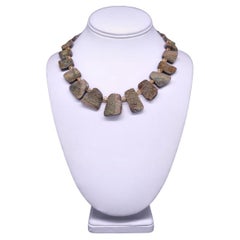 Collier A.Jeschel Rainbow Druzy Pyrite Plates.