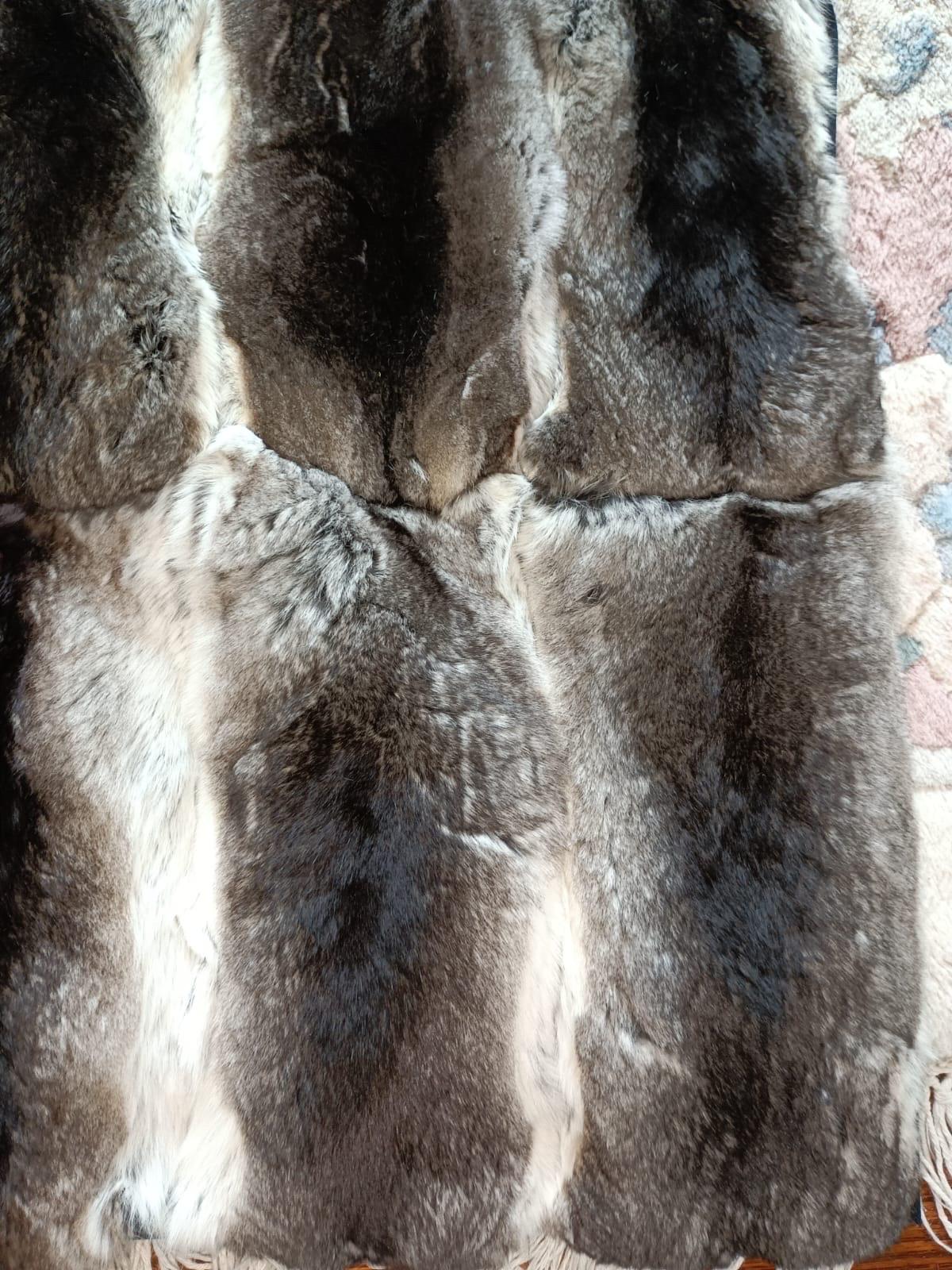 Nuova coperta di pelliccia di cincillà (dimensioni 40 
