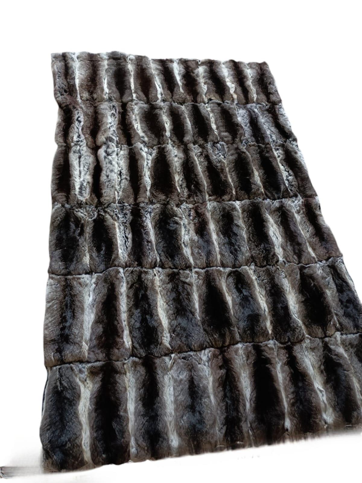 Nuova coperta di pelliccia di cincillà (dimensioni 40 