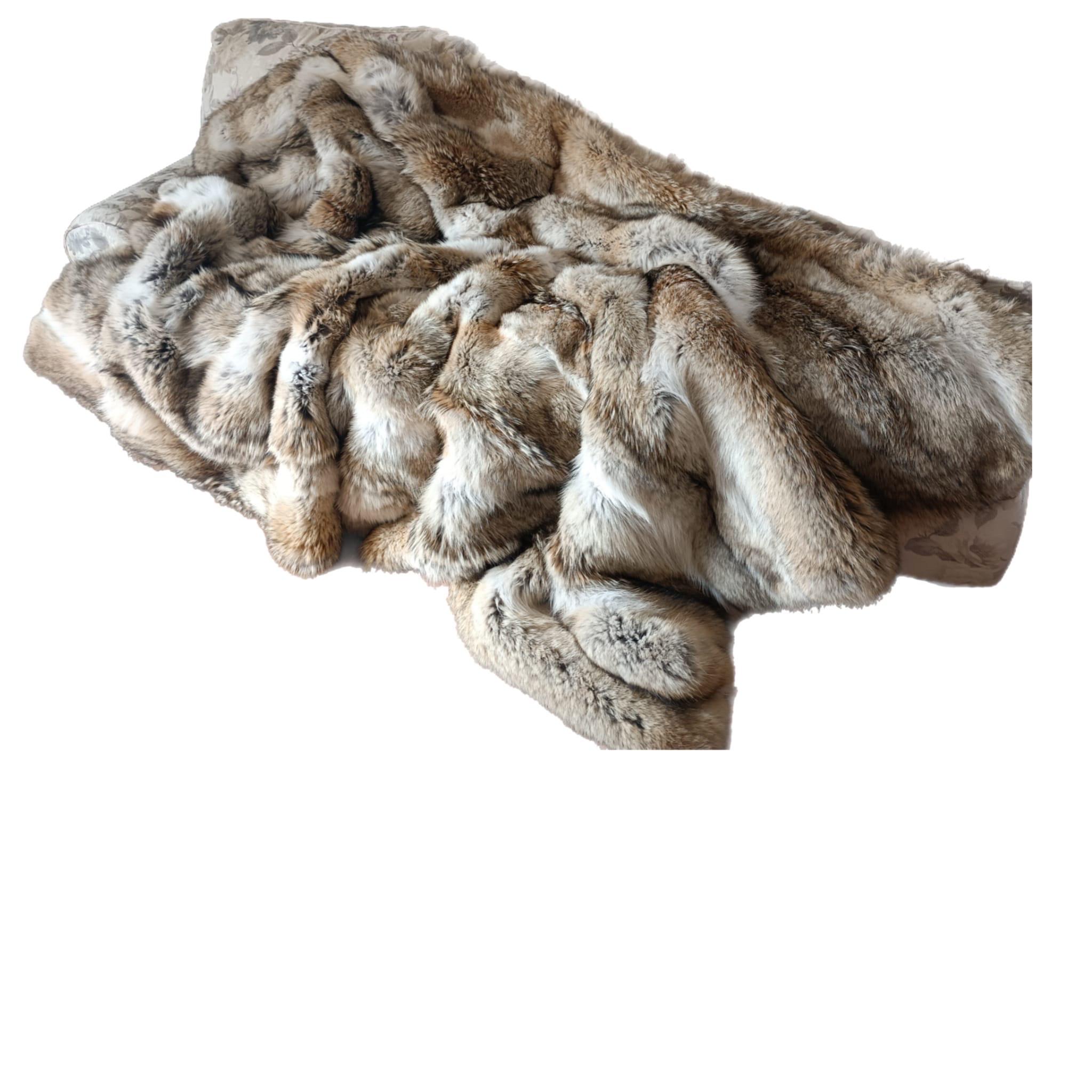 Coperta di pelliccia di coyote di Hudson Bay (grande lancio 90 