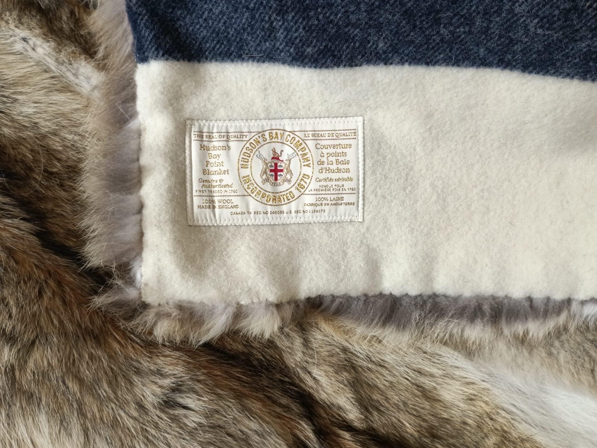 Coperta di pelliccia di coyote di Hudson Bay (grande lancio 90 